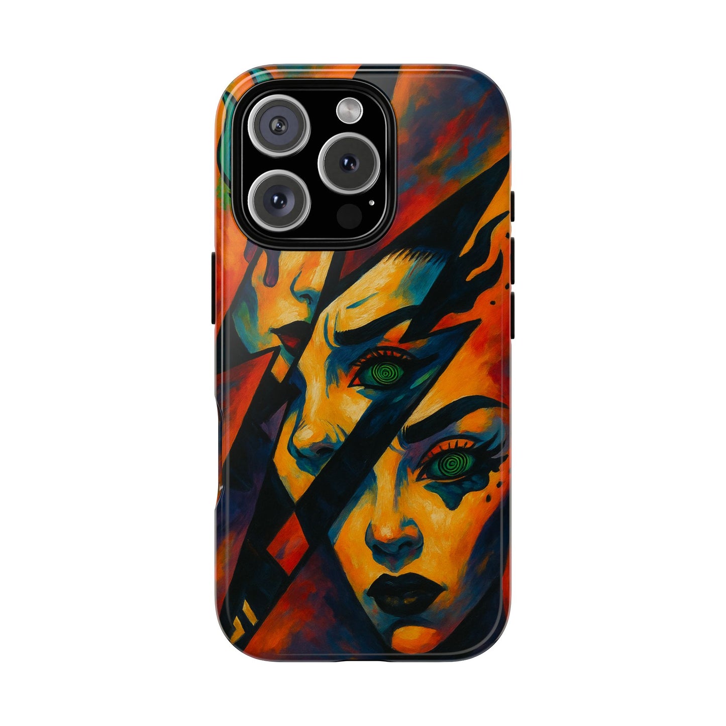 Vibrant Phone Case with Edgy Art, Tough Cases for Trendsetters, Unique Gift for Art Lovers, Colorful Phone Accessory, Protection and Style
