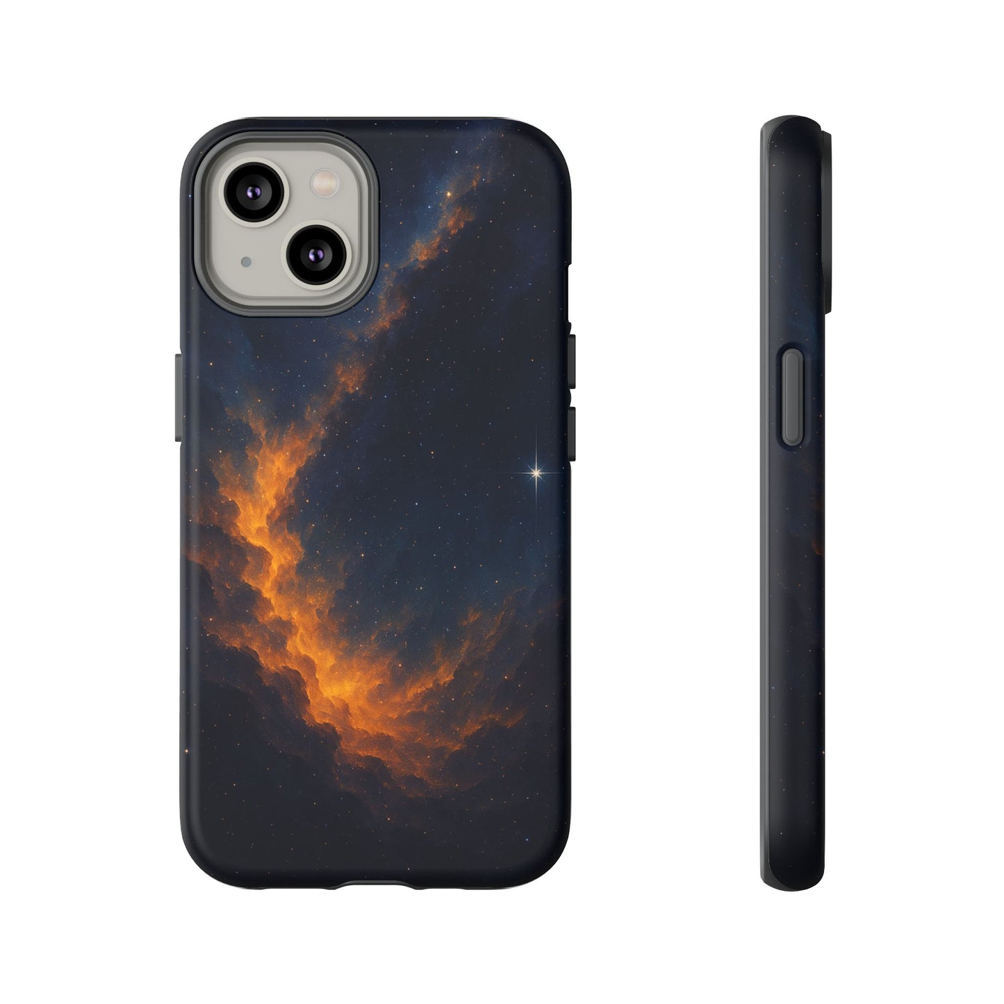 Stellar Flame – Cosmic Nebula Art Phone Case