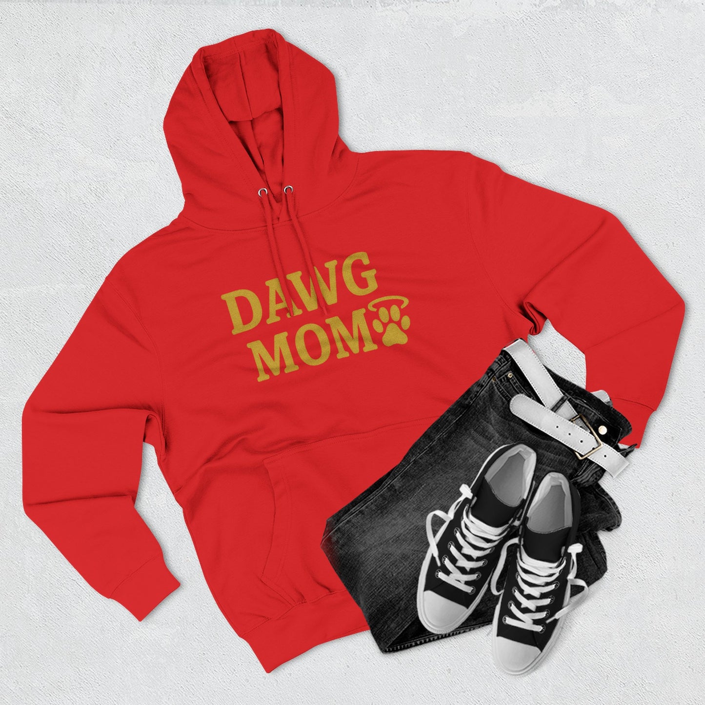 Dawg Mom Fleece Hoodie - Cozy Dog Lover Sweatshirt, Gift for Pet Moms, Animal Lover Apparel, Dog-Themed Clothing, Gifts for Dog Owners