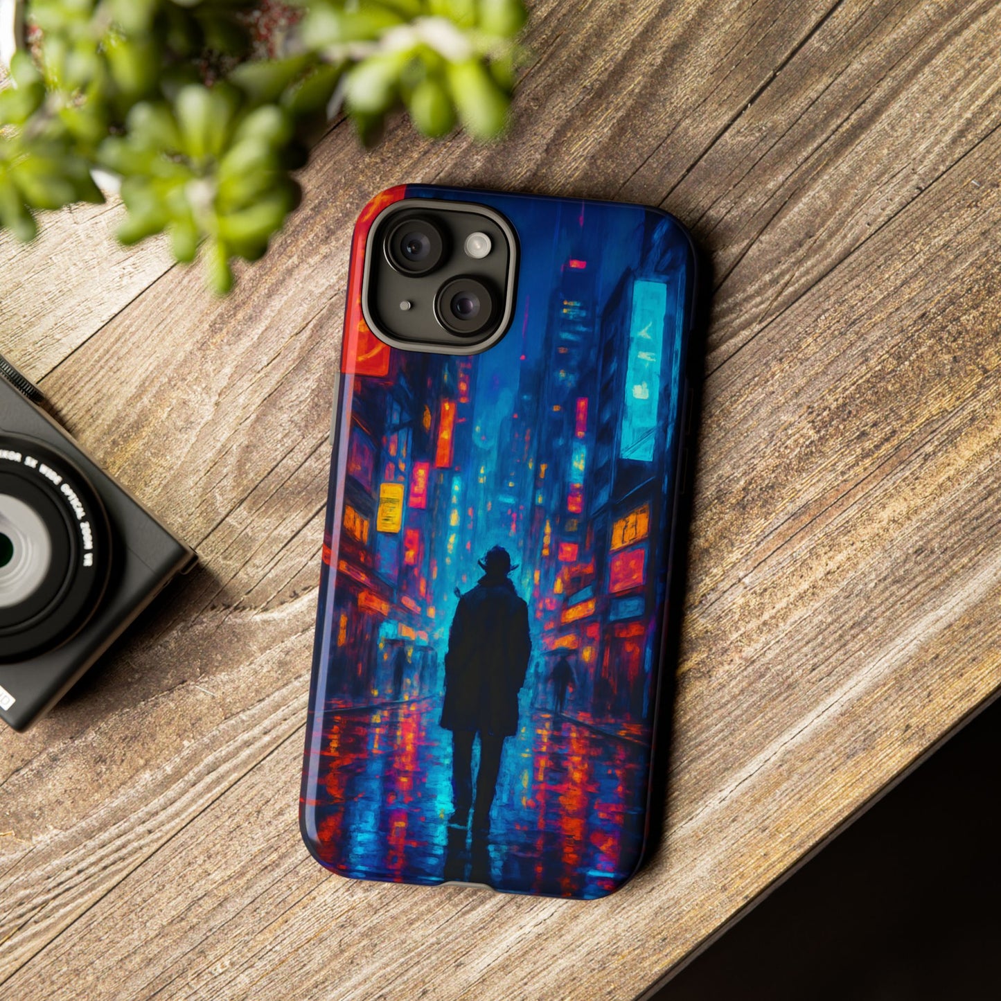 Neon City Nights – Urban Glow Phone Case