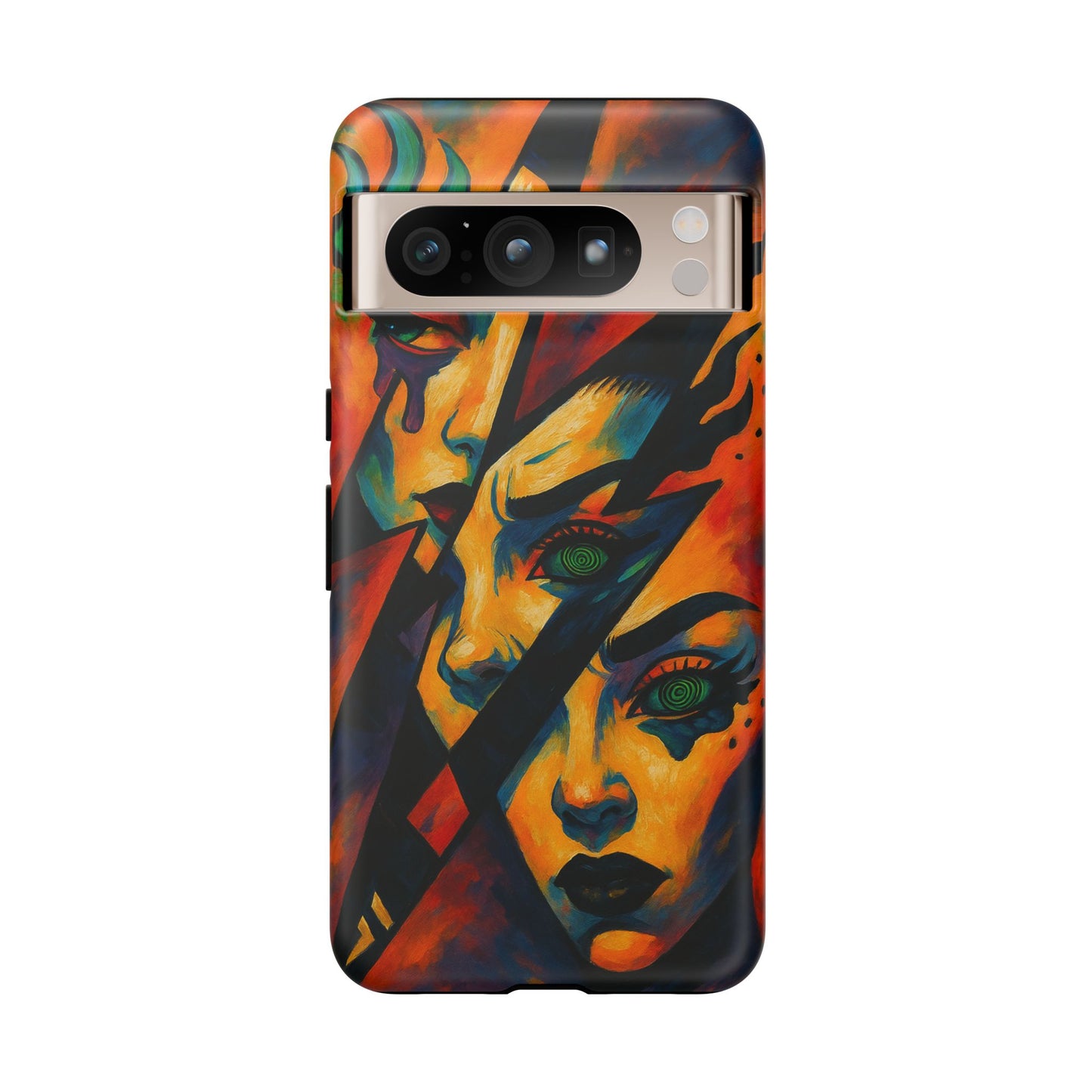 Vibrant Phone Case with Edgy Art, Tough Cases for Trendsetters, Unique Gift for Art Lovers, Colorful Phone Accessory, Protection and Style