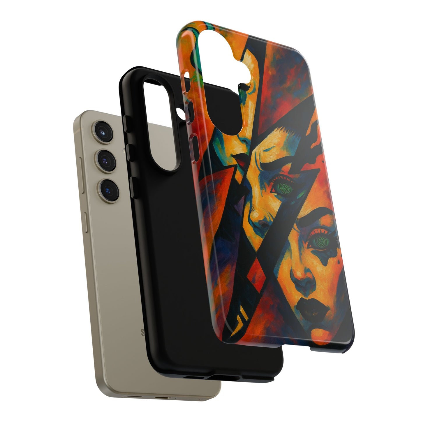 Vibrant Phone Case with Edgy Art, Tough Cases for Trendsetters, Unique Gift for Art Lovers, Colorful Phone Accessory, Protection and Style