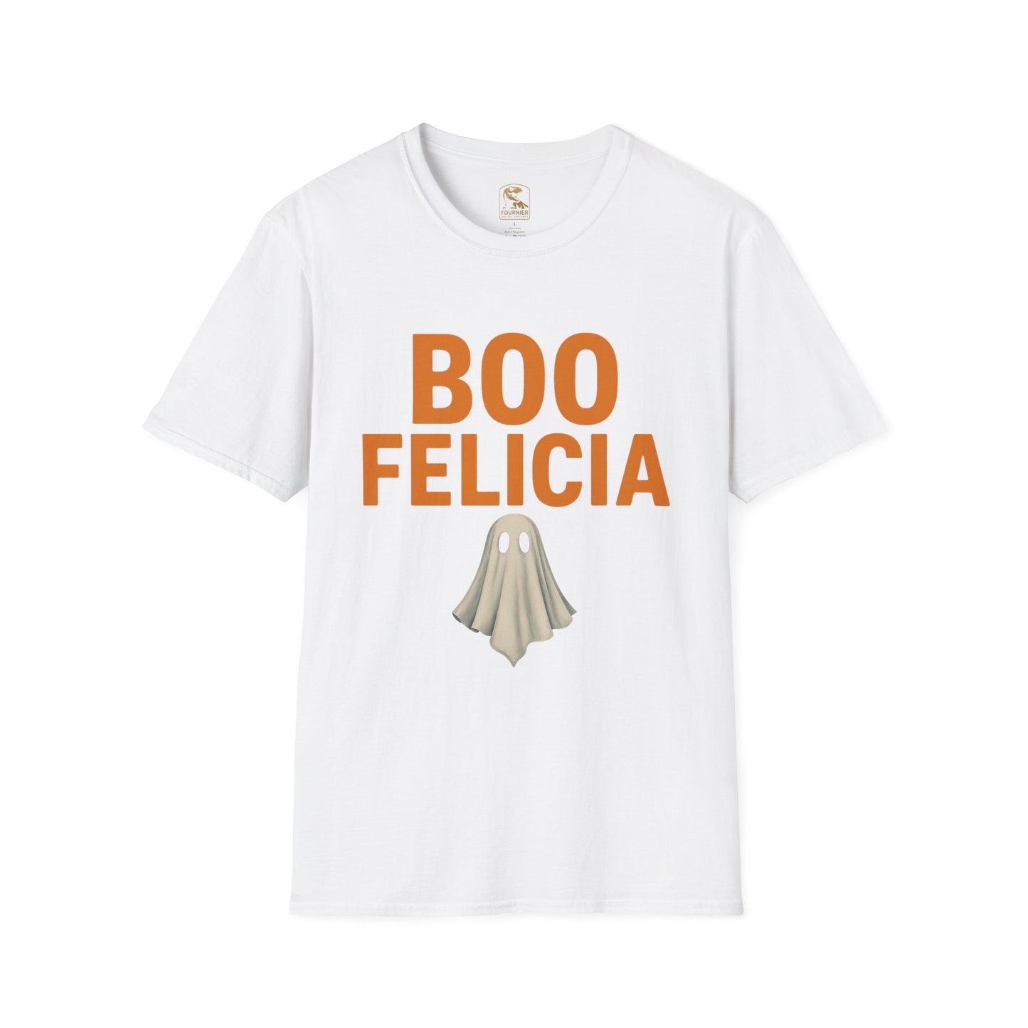 Boo Felicia Halloween T-Shirt, Funny Ghost Tee, Unisex Softstyle Shirt, Spooky Season Apparel, Halloween Party Outfit, Fall Fashion Tops