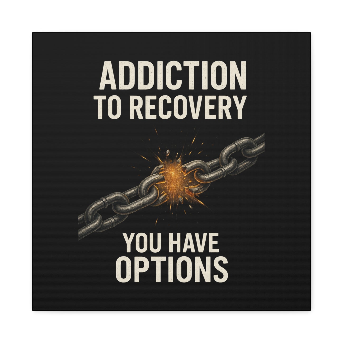 Inspirational Wall Art - Addiction Recovery Canvas, Motivational Decor, Recovery Gift, Home Office Wall Art, Supportive Quote Print