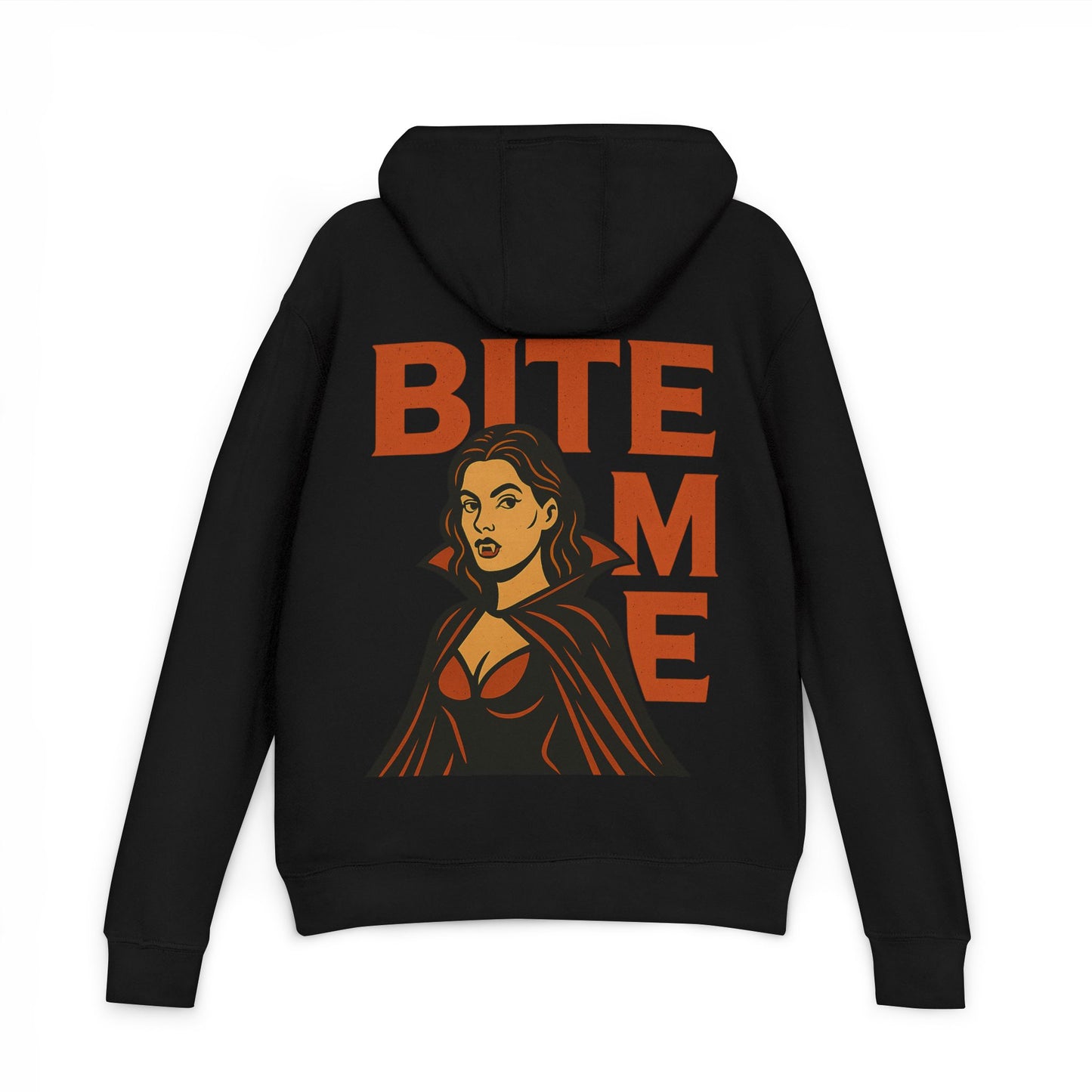 Vampire Bite Me Hoodie, Unisex Halloween Sweatshirt, Spooky Season Apparel, Gothic Fashion, Unique Gift for Vampires