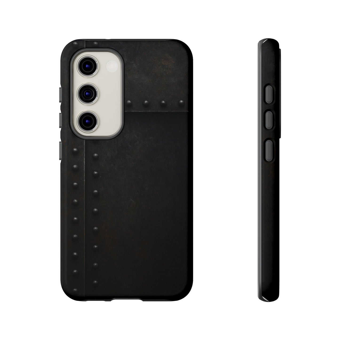 Steel & Smoke – Riveted Shadows Phone Case