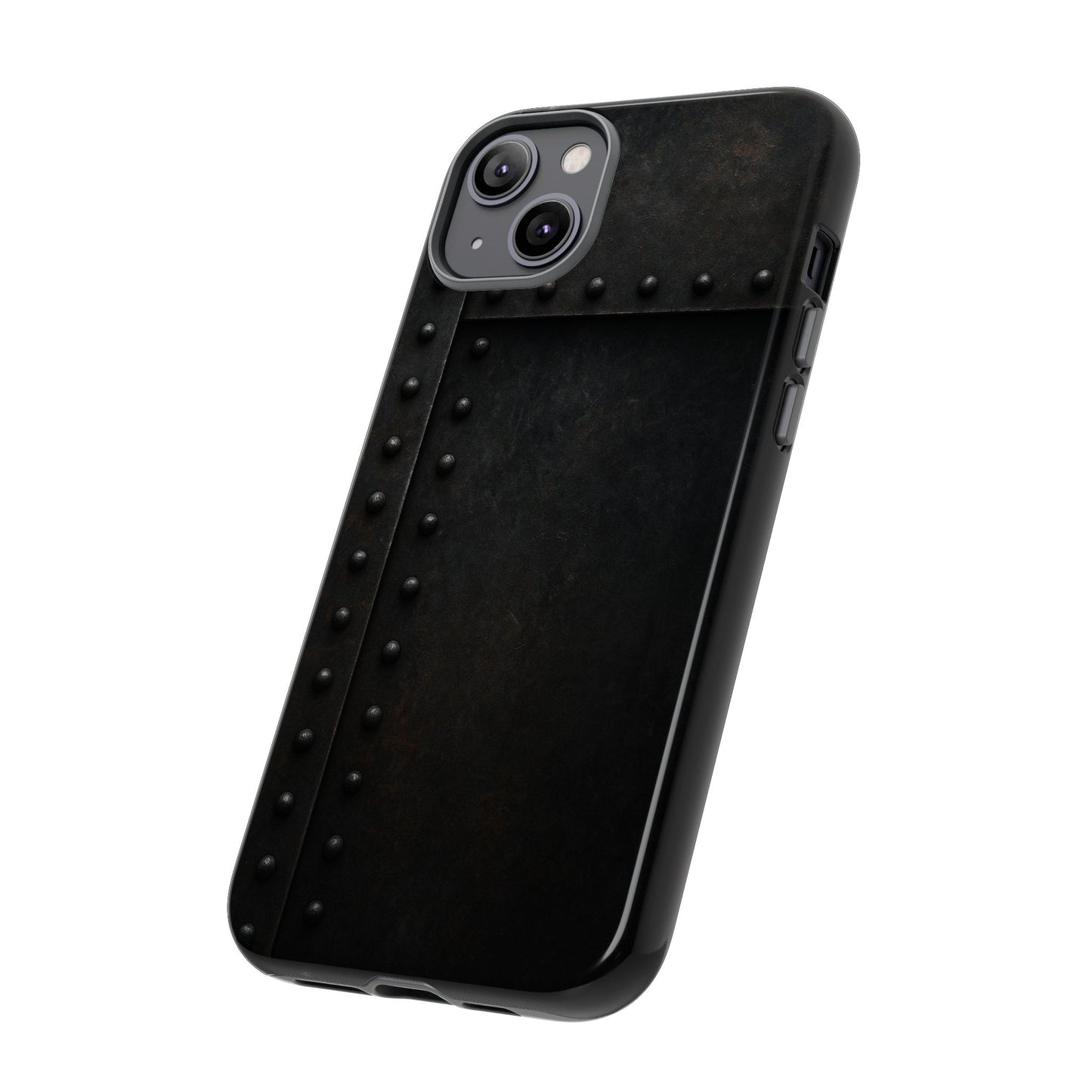Steel & Smoke – Riveted Shadows Phone Case