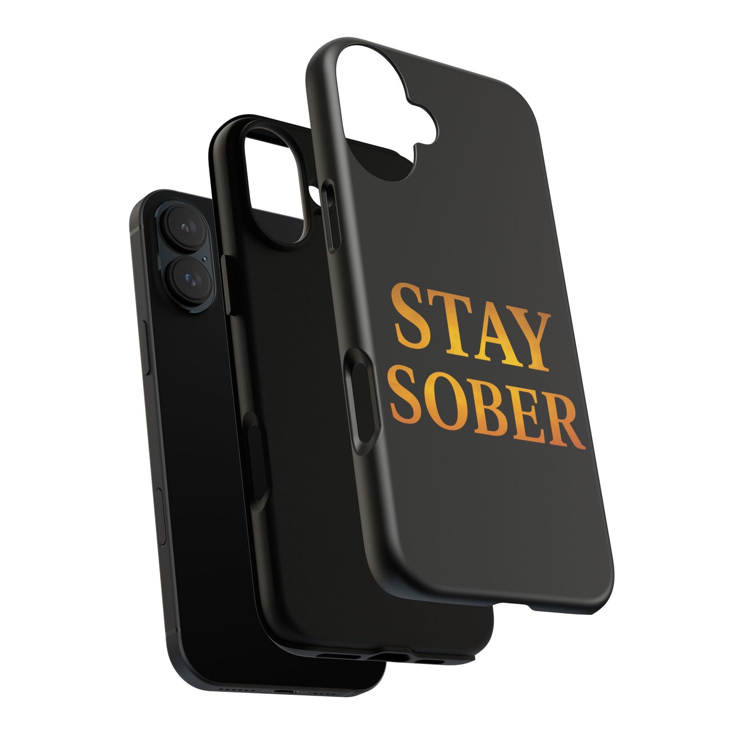 Stay Sober Phone Case | Tough Cases | Recovery Gift | Sobriety Support | Motivational Accessories | Unique Phone Cover