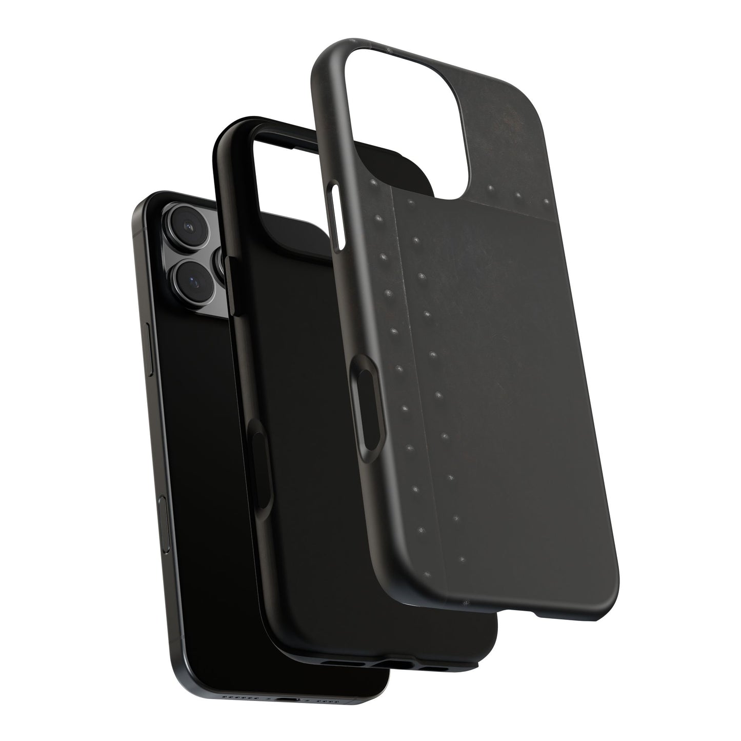 Steel & Smoke – Riveted Shadows Phone Case