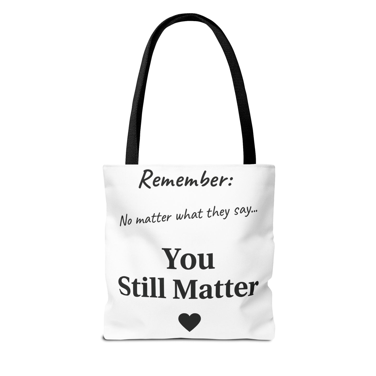 Empowering Tote Bag - You Matter, Motivational Gift, Inspirational Purse, Affirmation Bag, Unique Everyday Carry