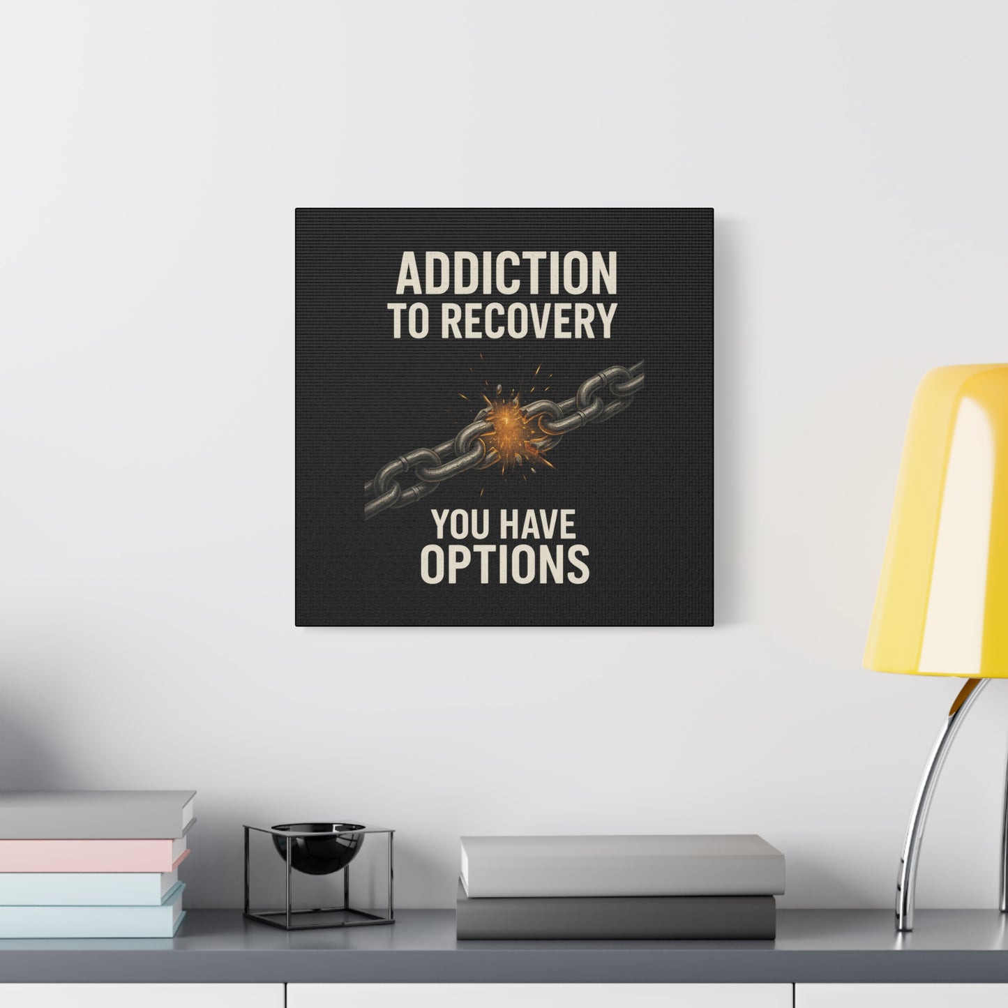 Inspirational Wall Art - Addiction Recovery Canvas, Motivational Decor, Recovery Gift, Home Office Wall Art, Supportive Quote Print