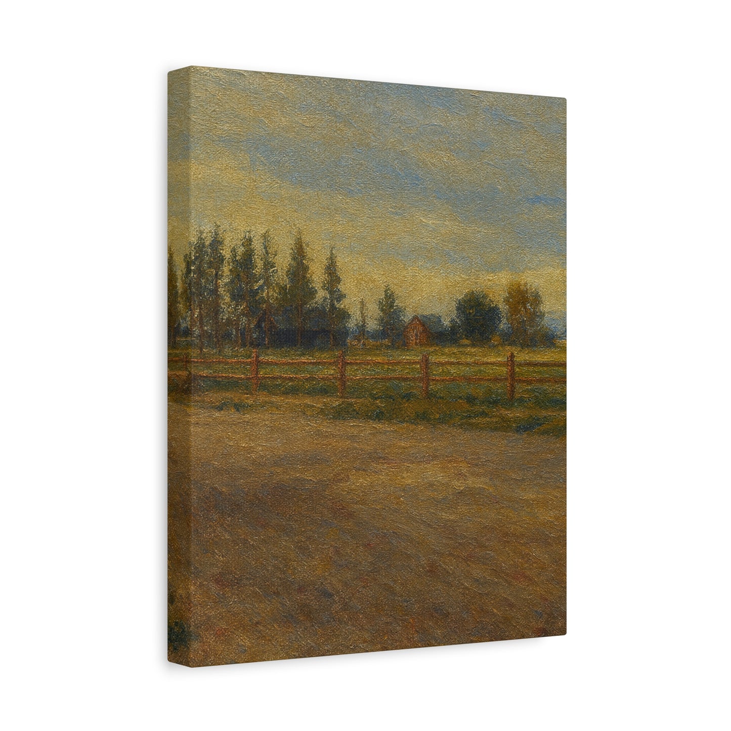 Rustic Landscape Canvas Print, Home Decor, Art for Living Room, Farmhouse Style, Gift for Art Lovers