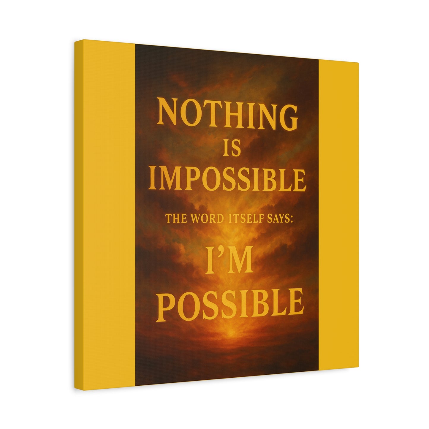 Inspirational Canvas Print, Motivational Wall Art, Positive Quote Decor, Home Office Wall Art, Gift for Dreamers
