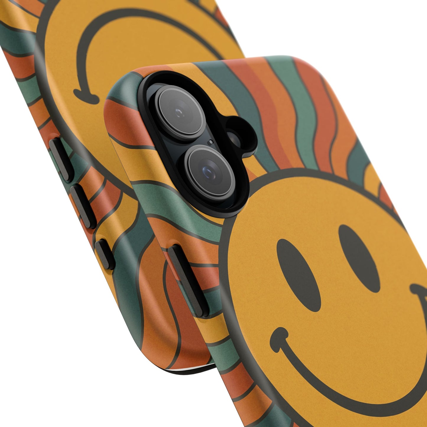 Colorful Smiley Phone Case, Retro Vibe Phone Cover, Cute Gift for Kids and Adults, Fun Protector for Everyday Use, Eco-Friendly Merchandise