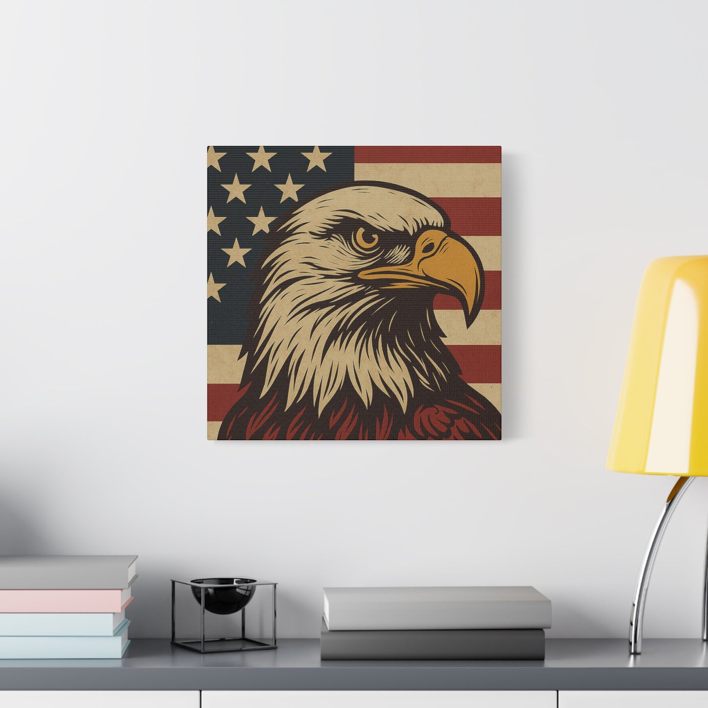 American Pride – Bald Eagle Canvas Art