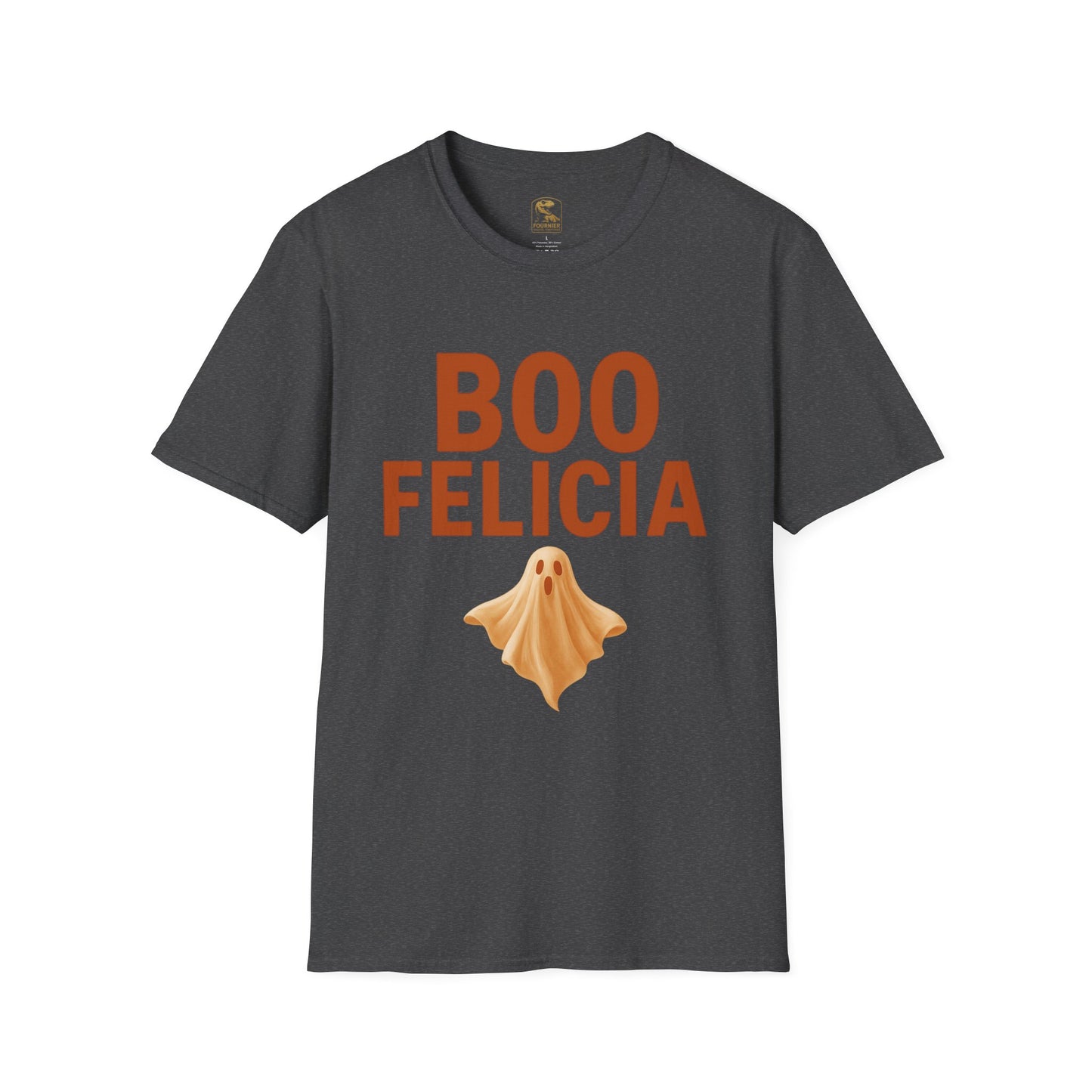 Boo Felicia Ghost Tee, Unisex Halloween T-Shirt, Funny Spirit Shirt, Casual Fall Apparel, Halloween Party Outfit, Cute Ghost Design