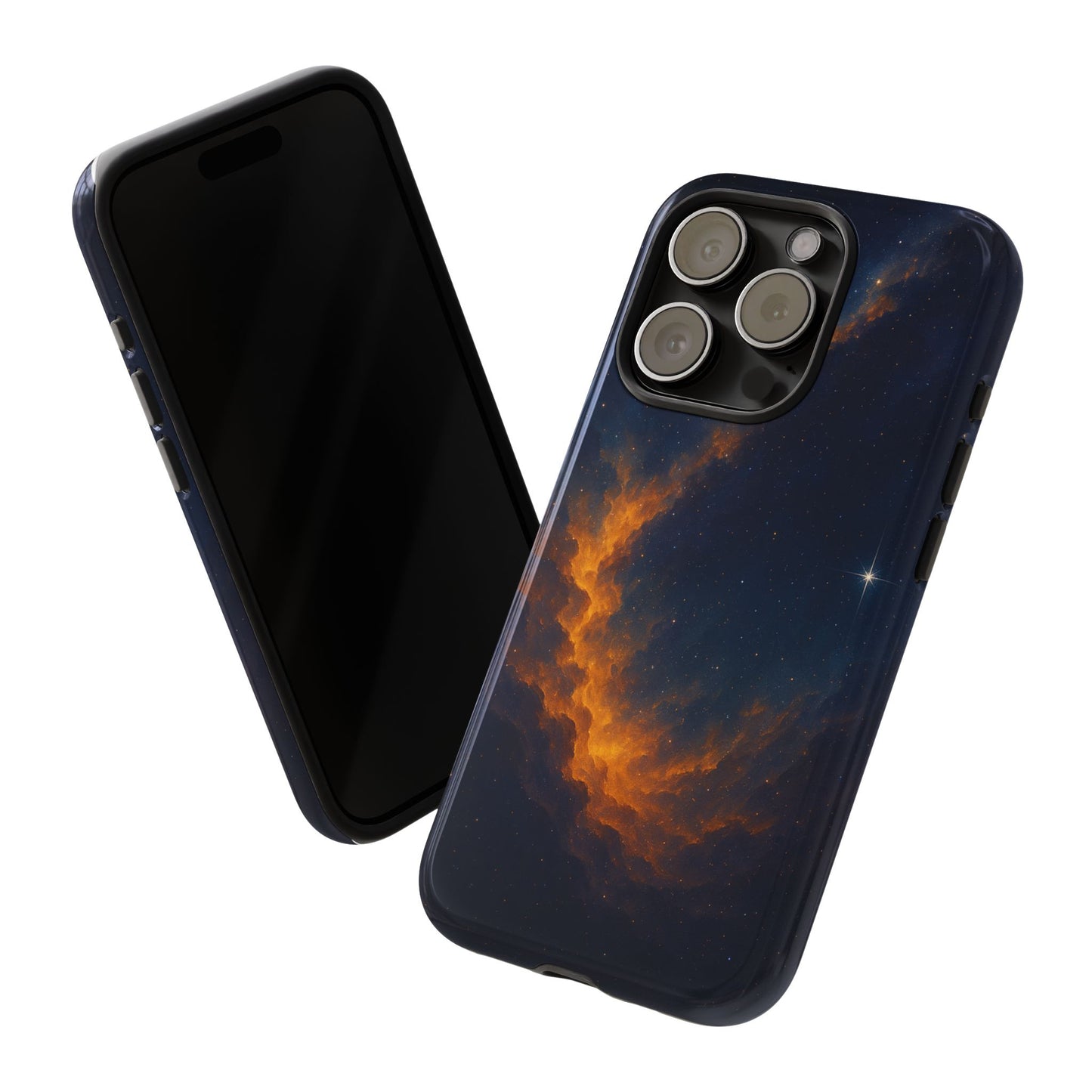 Stellar Flame – Cosmic Nebula Art Phone Case