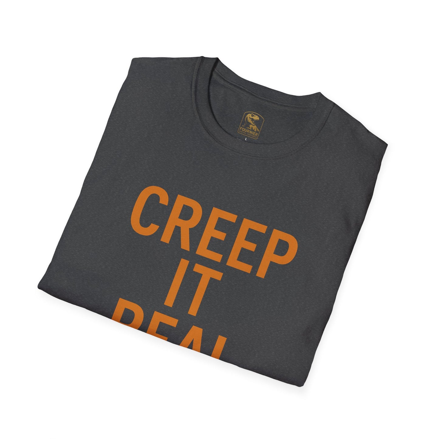 Creep It Real Halloween T-Shirt, Unisex Softstyle Tee, Halloween Gift, Fall Apparel, Pumpkin Shirt, Spooky Season Wear