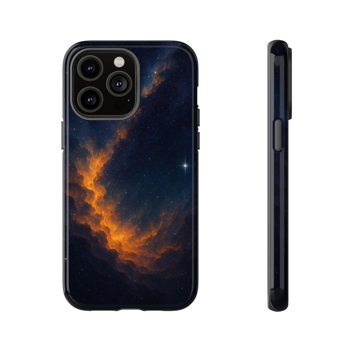 Stellar Flame – Cosmic Nebula Art Phone Case