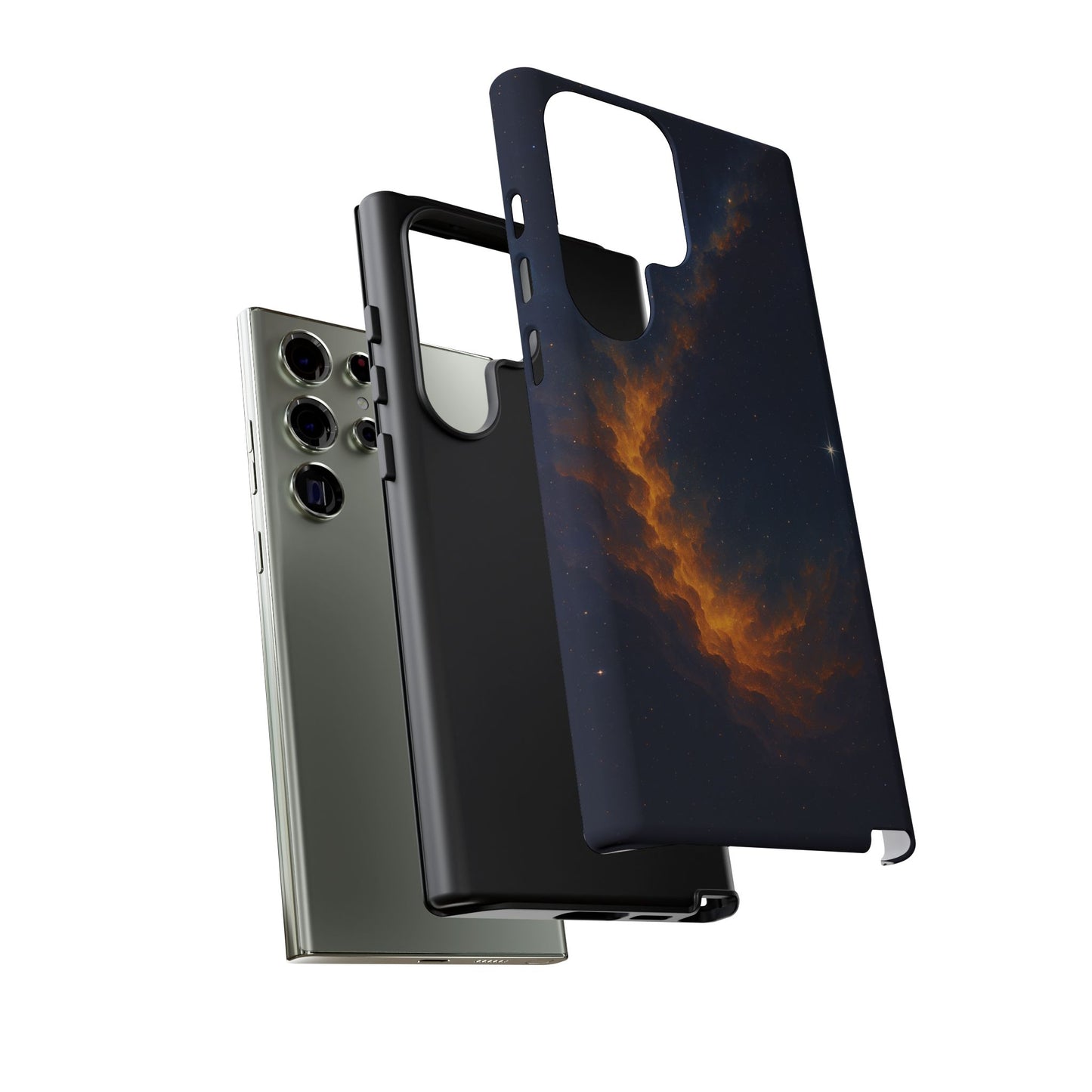 Stellar Flame – Cosmic Nebula Art Phone Case