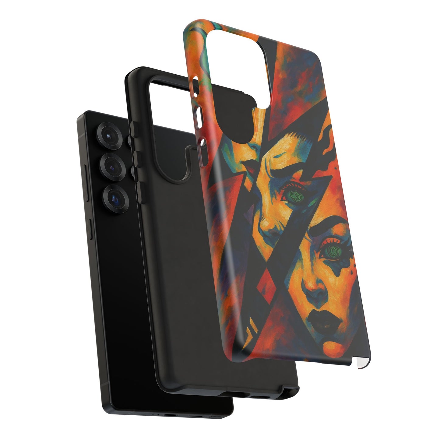 Vibrant Phone Case with Edgy Art, Tough Cases for Trendsetters, Unique Gift for Art Lovers, Colorful Phone Accessory, Protection and Style