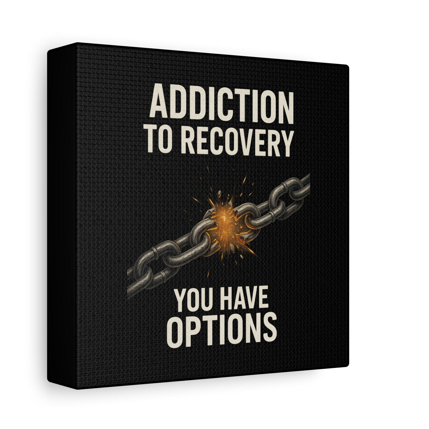 Inspirational Wall Art - Addiction Recovery Canvas, Motivational Decor, Recovery Gift, Home Office Wall Art, Supportive Quote Print