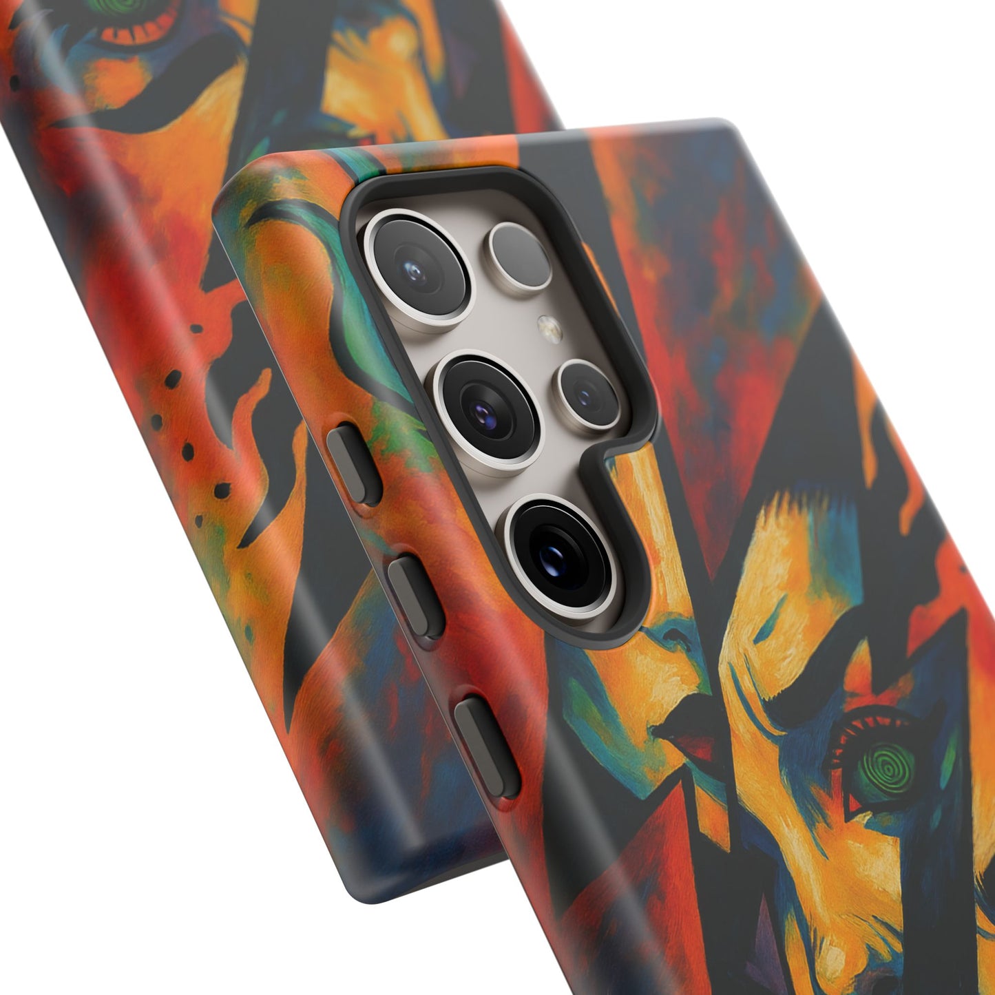 Vibrant Phone Case with Edgy Art, Tough Cases for Trendsetters, Unique Gift for Art Lovers, Colorful Phone Accessory, Protection and Style