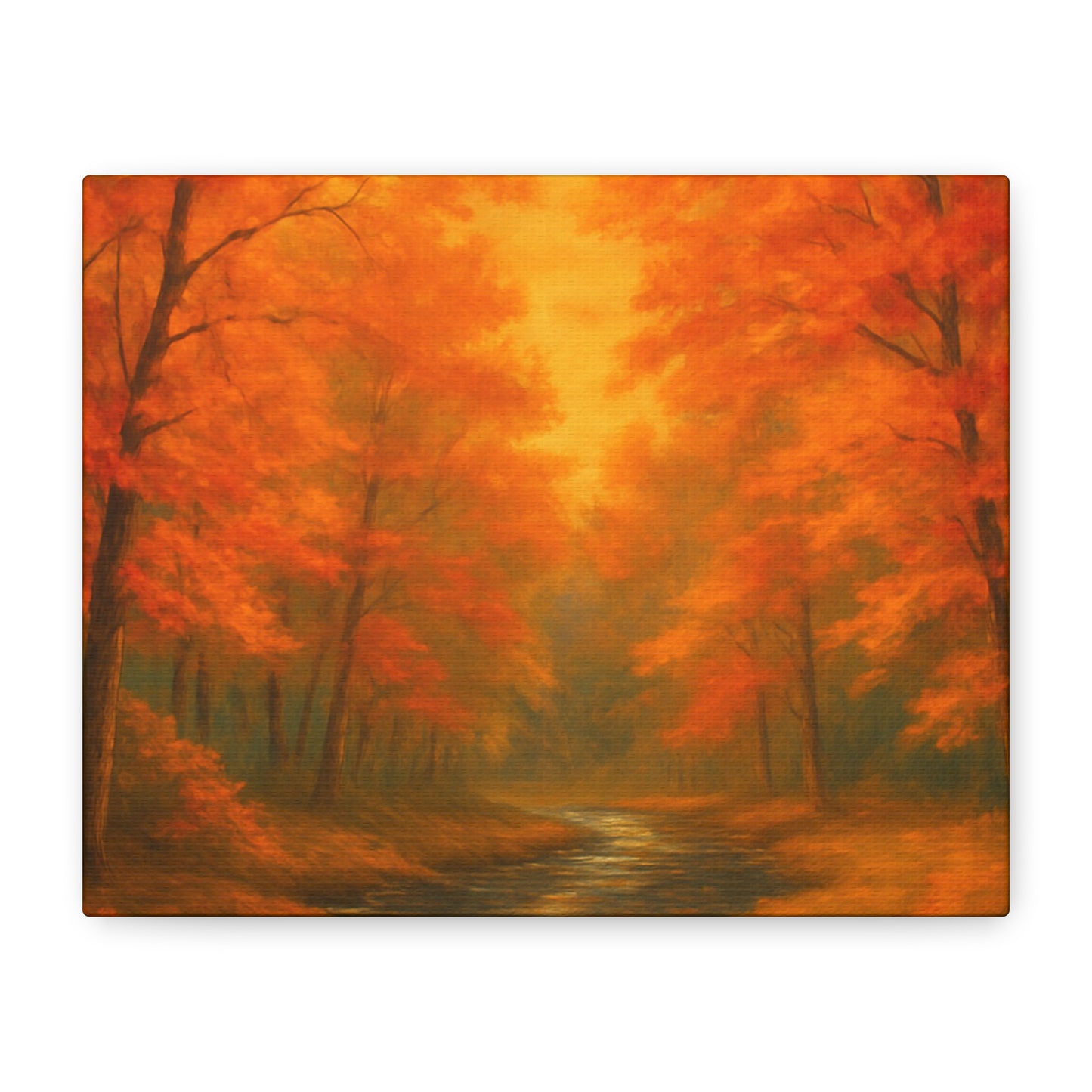 Autumn Forest Canvas Art Print, Fall Home Decor, Cozy Wall Art, Nature Inspired Gallery, Seasonal Decoration