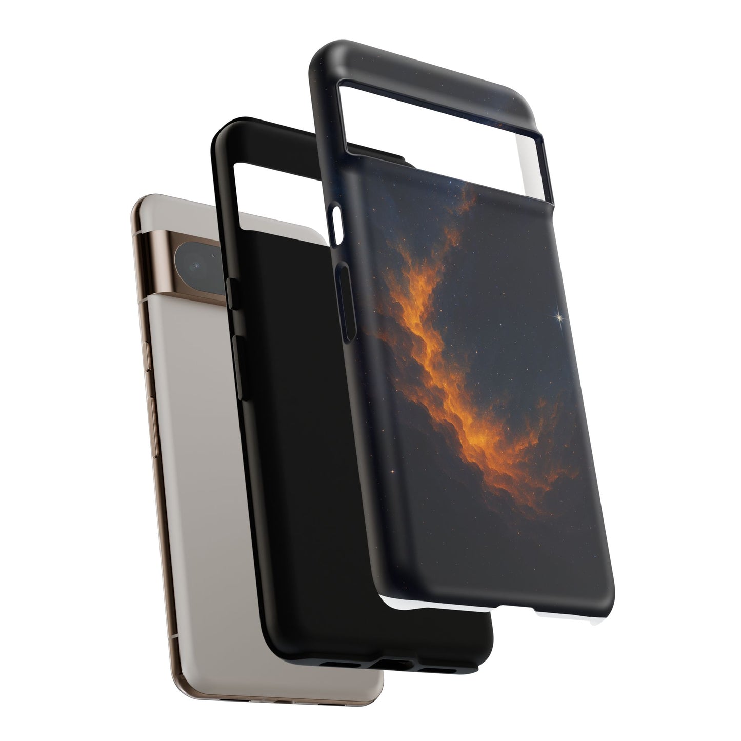Stellar Flame – Cosmic Nebula Art Phone Case