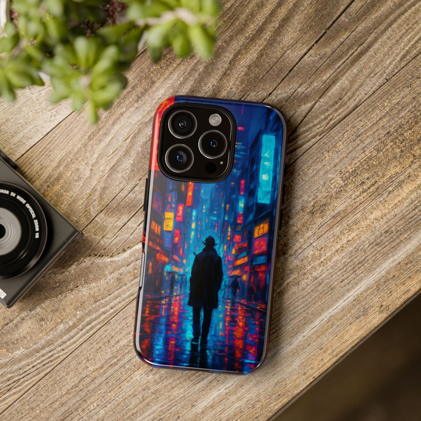 Neon City Nights – Urban Glow Phone Case