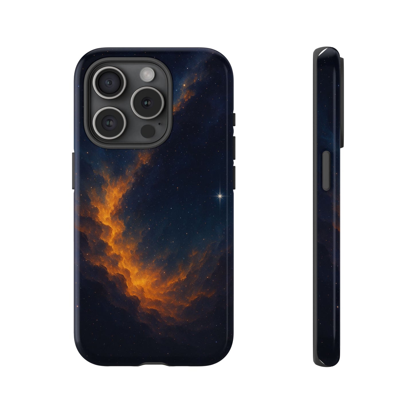 Stellar Flame – Cosmic Nebula Art Phone Case