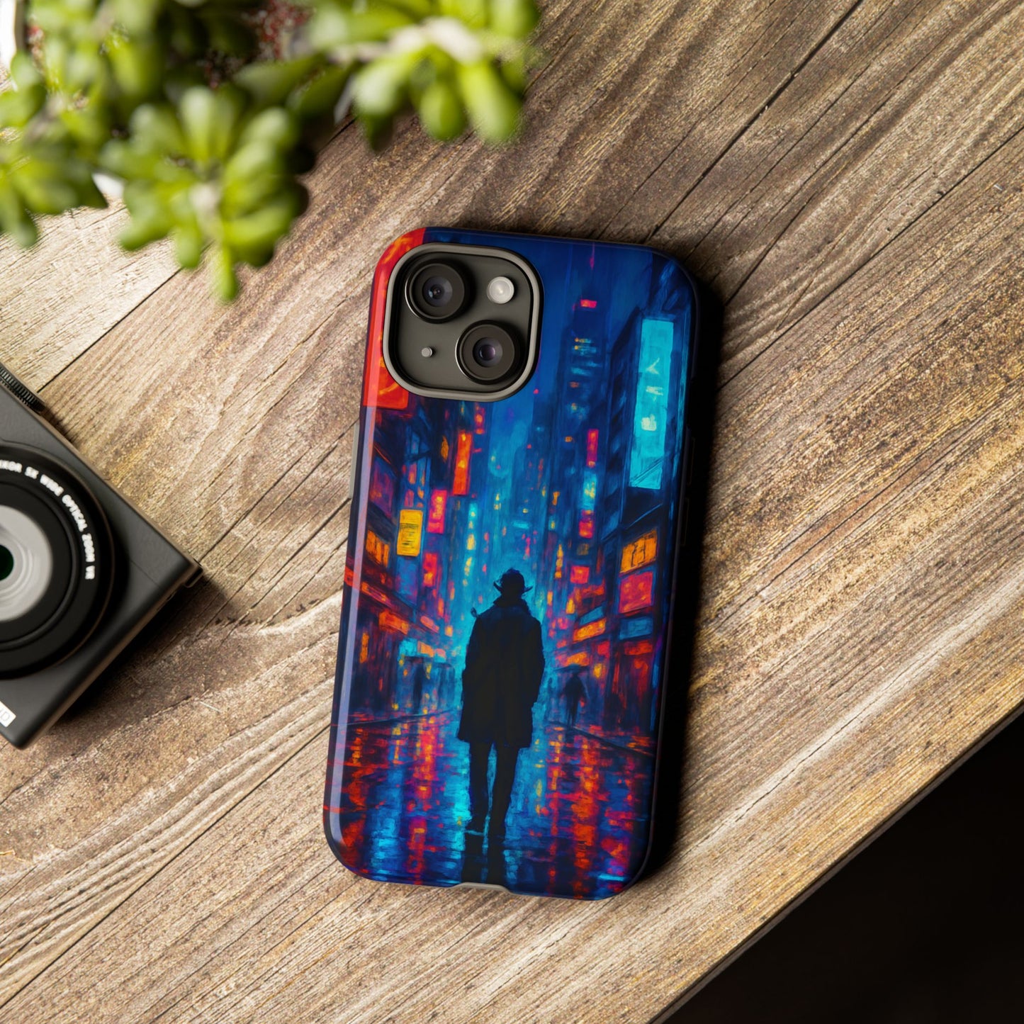 Neon City Nights – Urban Glow Phone Case