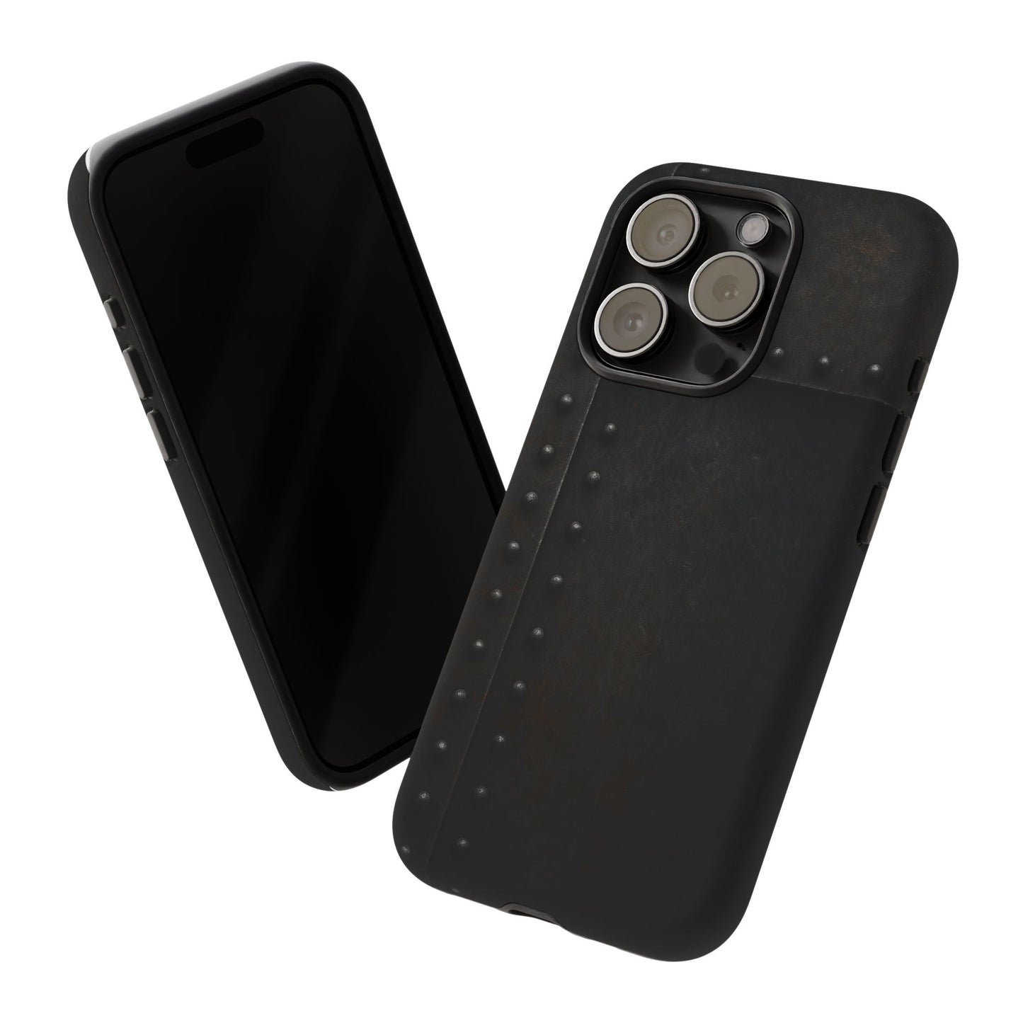 Steel & Smoke – Riveted Shadows Phone Case