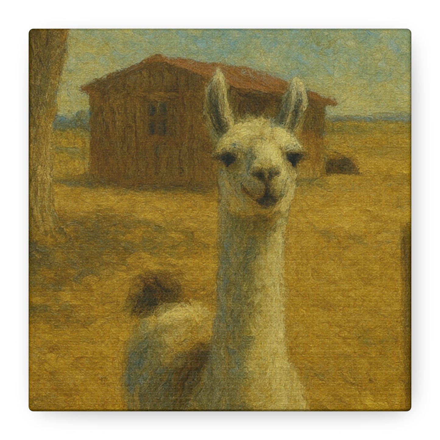 Llama Artwork Canvas Print, Unique Home Decor, Wall Art for Animal Lovers, Canvas Wall Art, Gift for Nature Enthusiasts