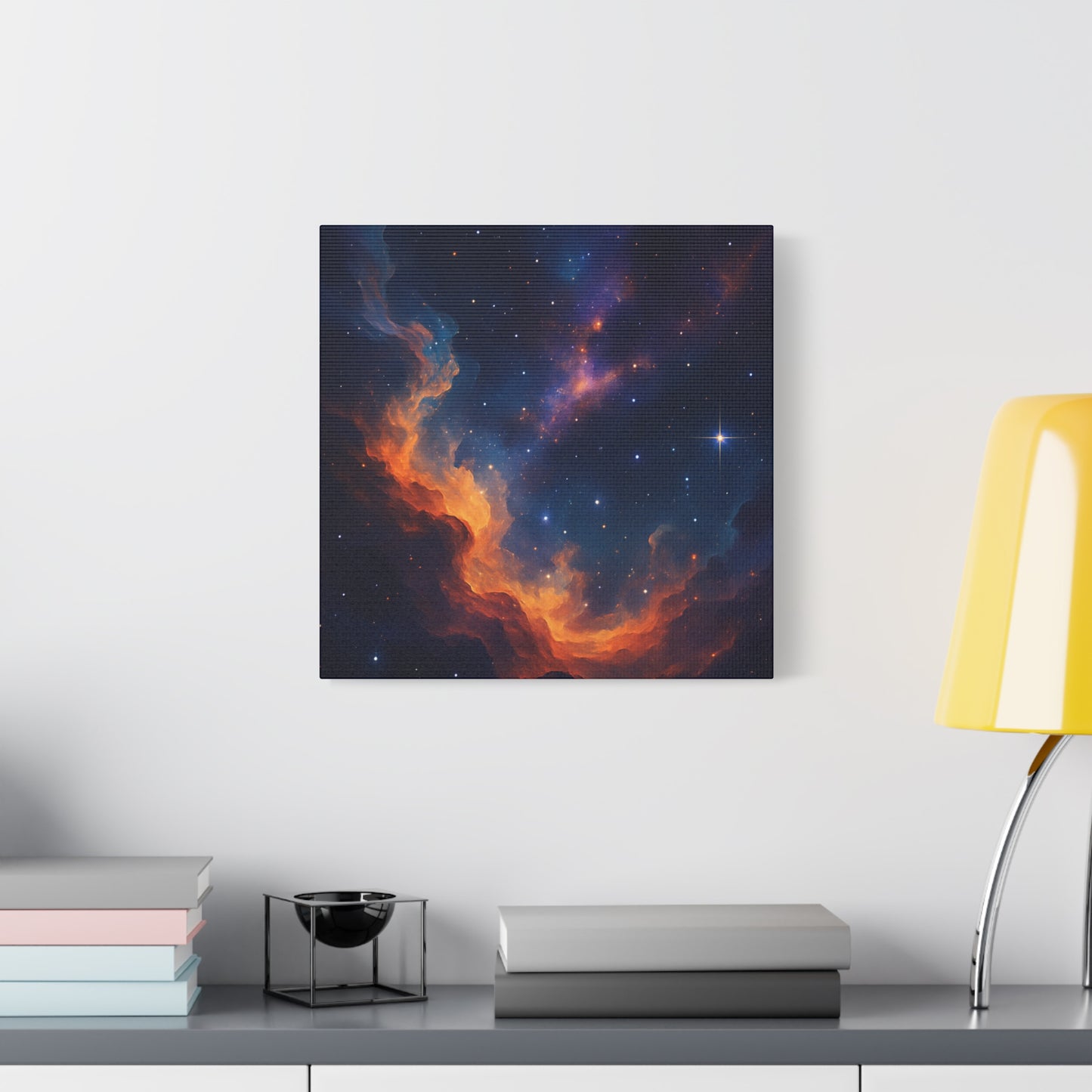Stellar Flame – Nebula Canvas Art