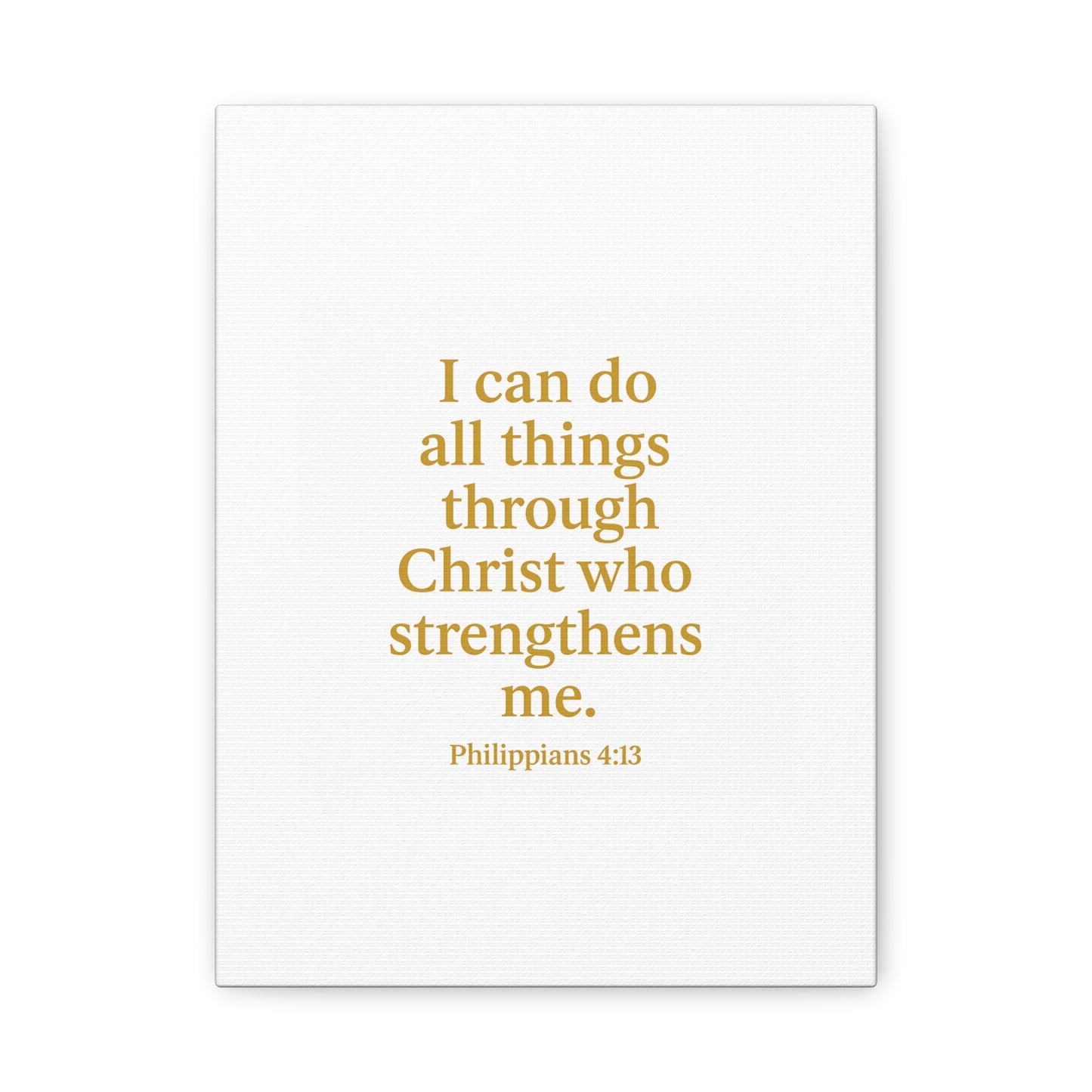 Inspirational Wall Art Canvas - Philippians 4:13 Quote, Motivational Home Decor, Christian Gift, Modern Framed Print, Faith-Based Art