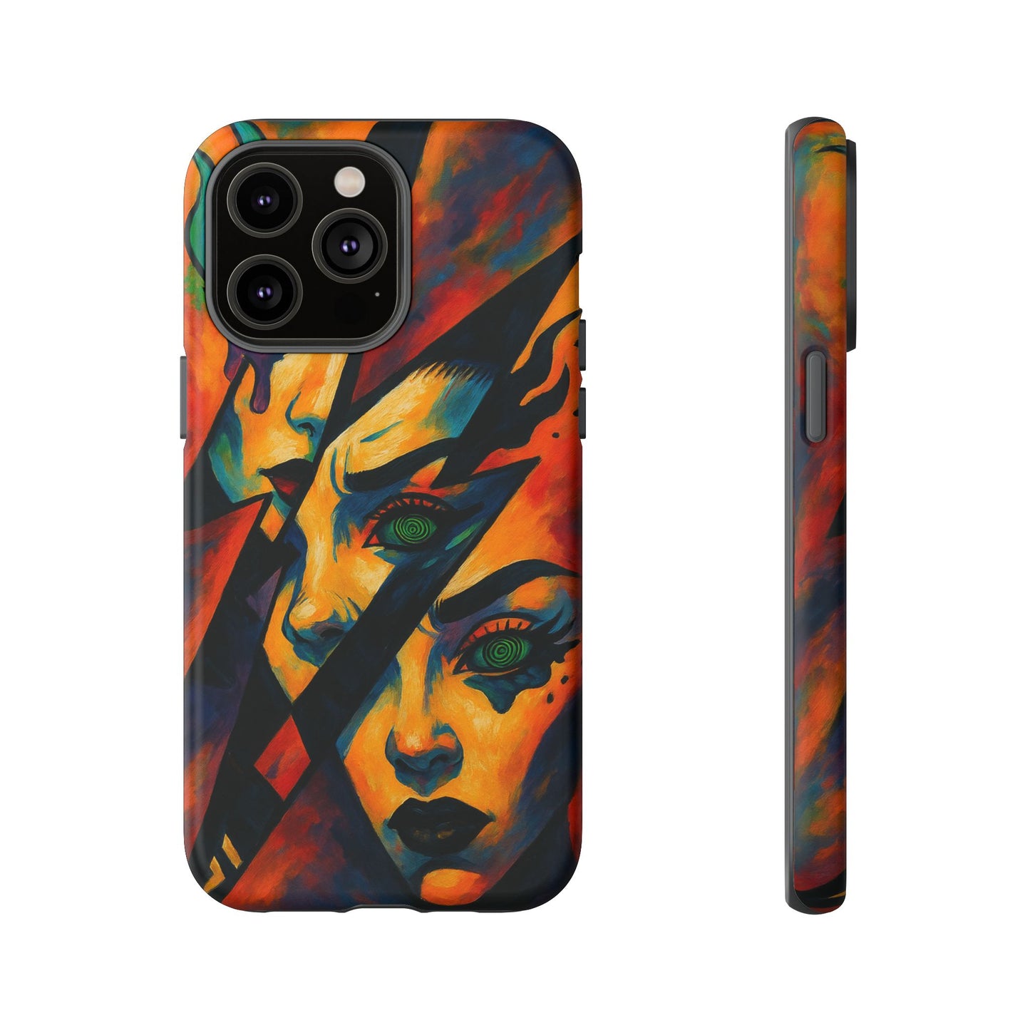 Vibrant Phone Case with Edgy Art, Tough Cases for Trendsetters, Unique Gift for Art Lovers, Colorful Phone Accessory, Protection and Style