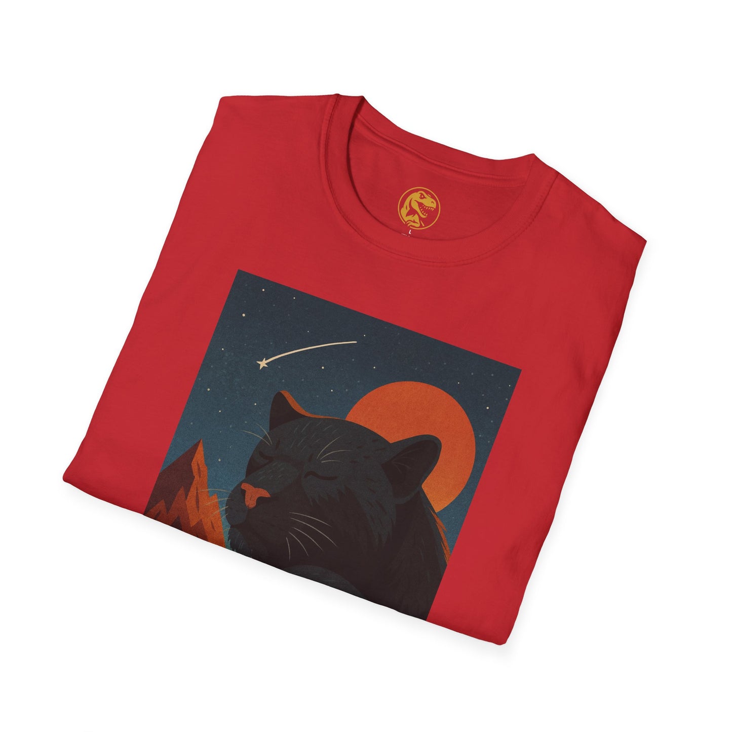 Midnight Panther T-Shirt, Unisex Tee, Nature Lover Gift, Casual Wear, Graphic Shirt, Animal Lover Apparel