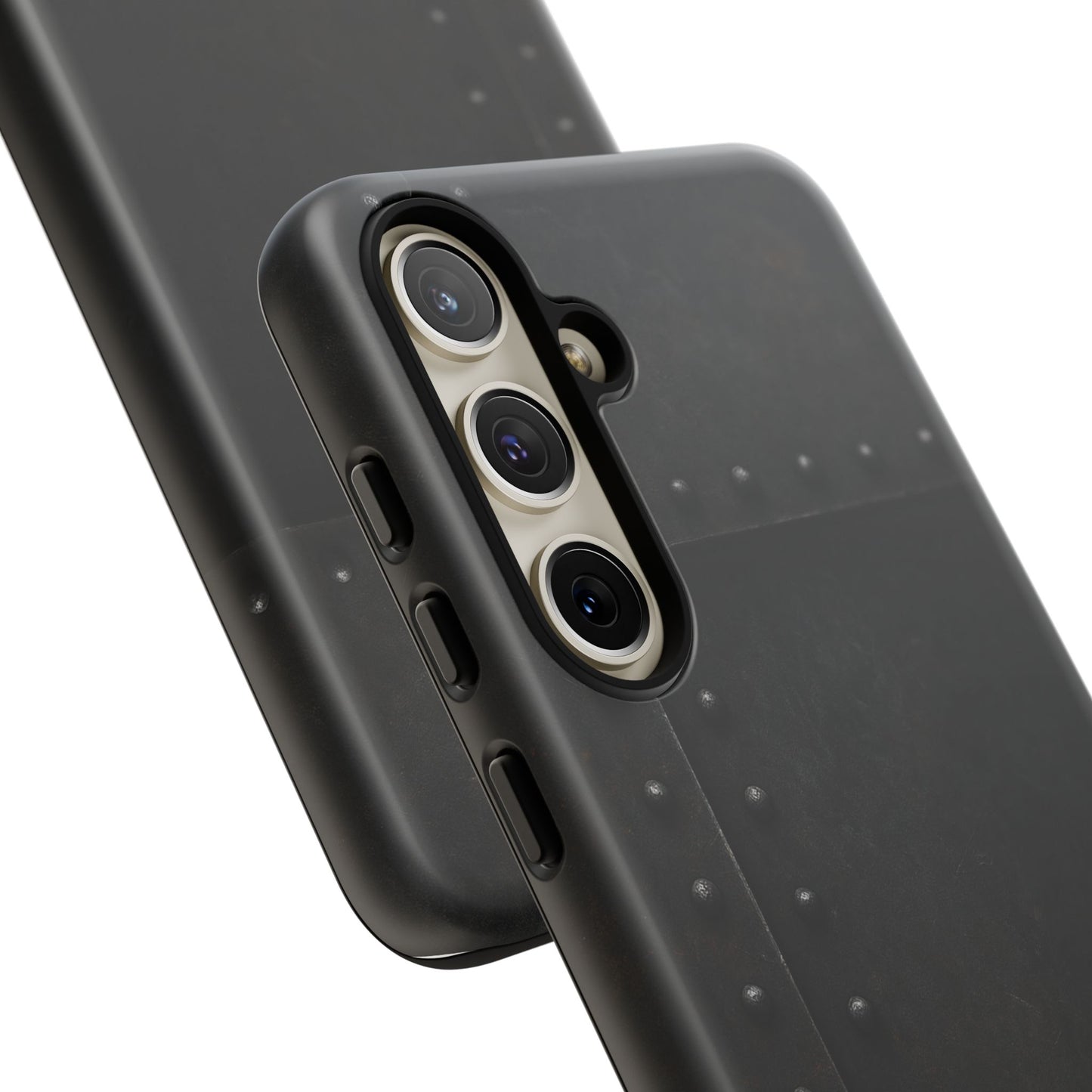 Steel & Smoke – Riveted Shadows Phone Case