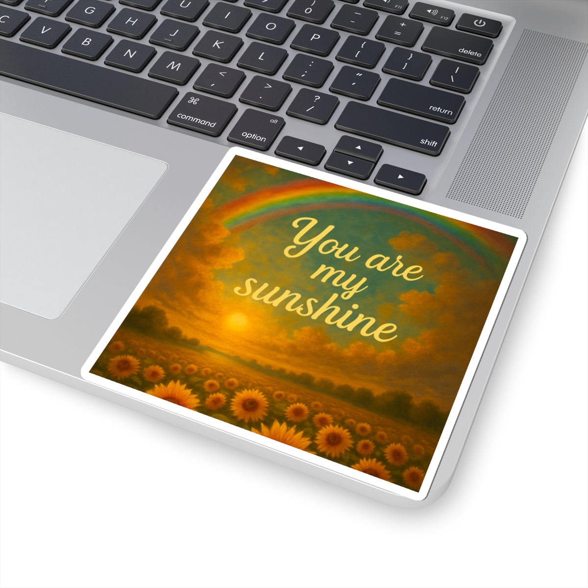 You Are My Sunshine Kiss-Cut Stickers, Cheerful Decor for Laptops, Journals, Gifts for Friends, Floral Art, Sunflower Stickers