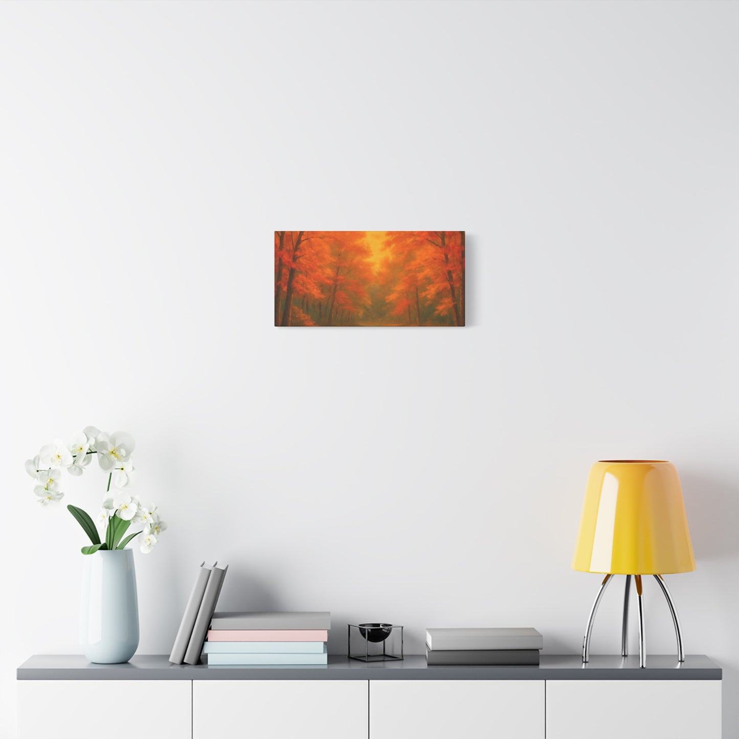 Autumn Forest Canvas Art Print, Fall Home Decor, Cozy Wall Art, Nature Inspired Gallery, Seasonal Decoration