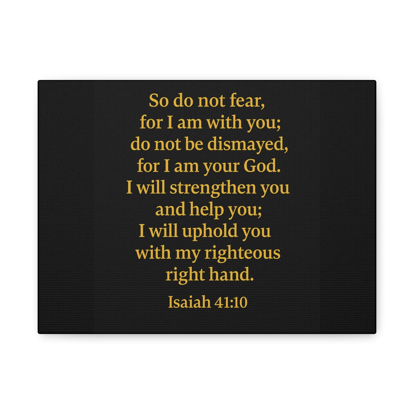 Inspirational Quote Isaiah 41:10 Wall Art, Motivational Canvas Print, Home Decor, Gift for Uplifting Moments, Faith-Based Decoration