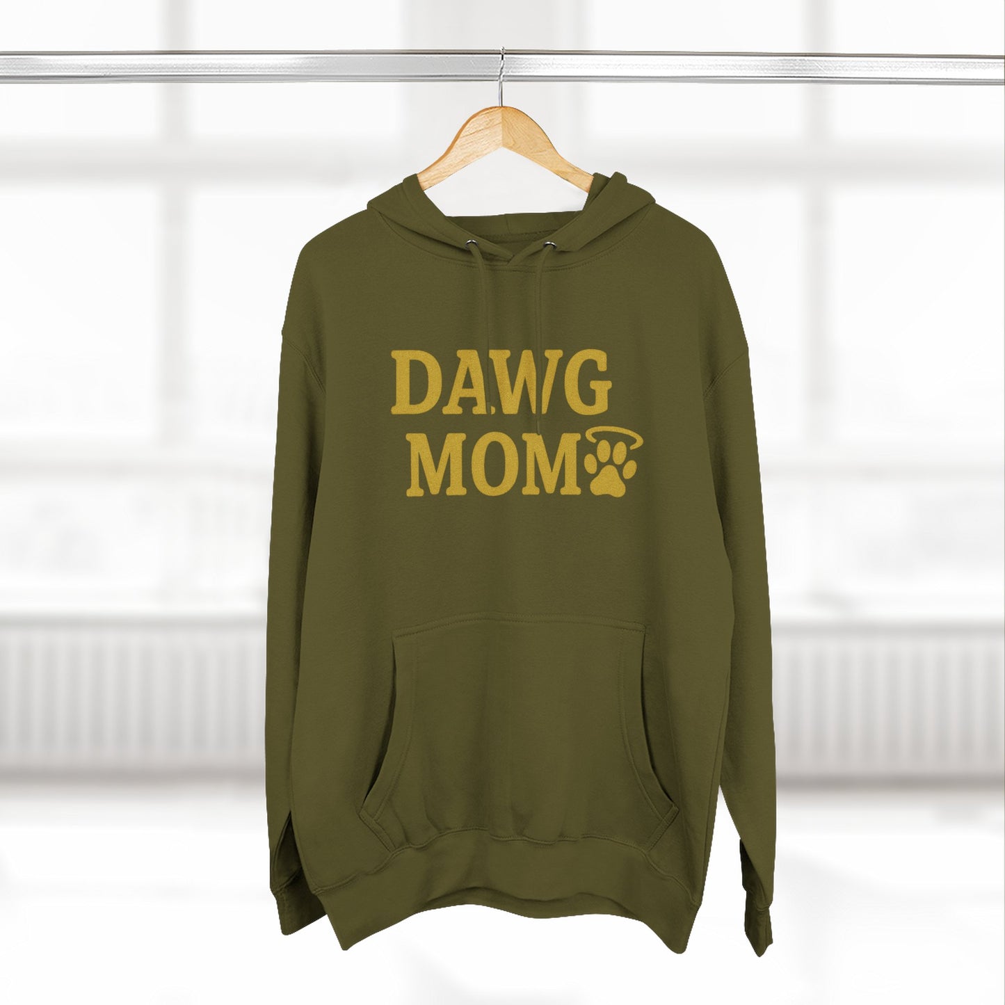 Dawg Mom Fleece Hoodie - Cozy Dog Lover Sweatshirt, Gift for Pet Moms, Animal Lover Apparel, Dog-Themed Clothing, Gifts for Dog Owners
