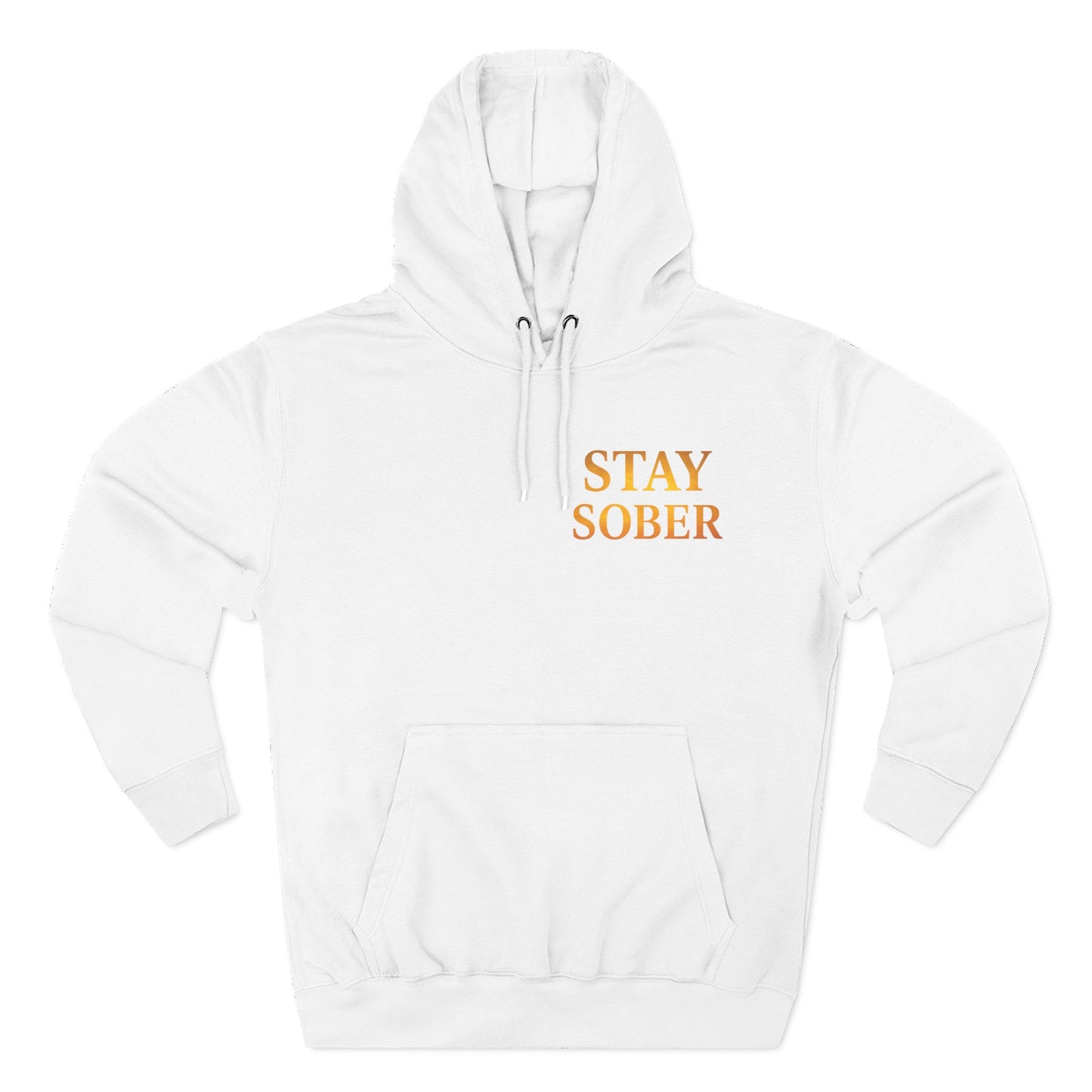 Inspirational Fleece Hoodie, Motivational Gift for Wellness, Stay Sober Apparel, Positive Affirmation Hoodie, Recovery Support Clothing