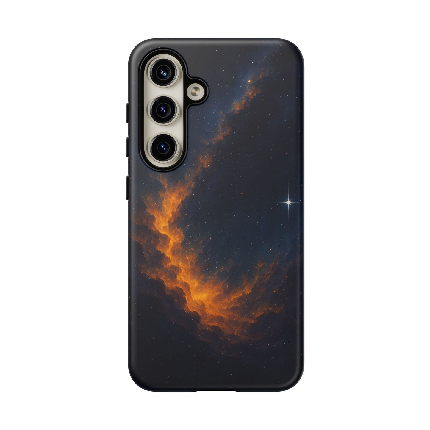 Stellar Flame – Cosmic Nebula Art Phone Case