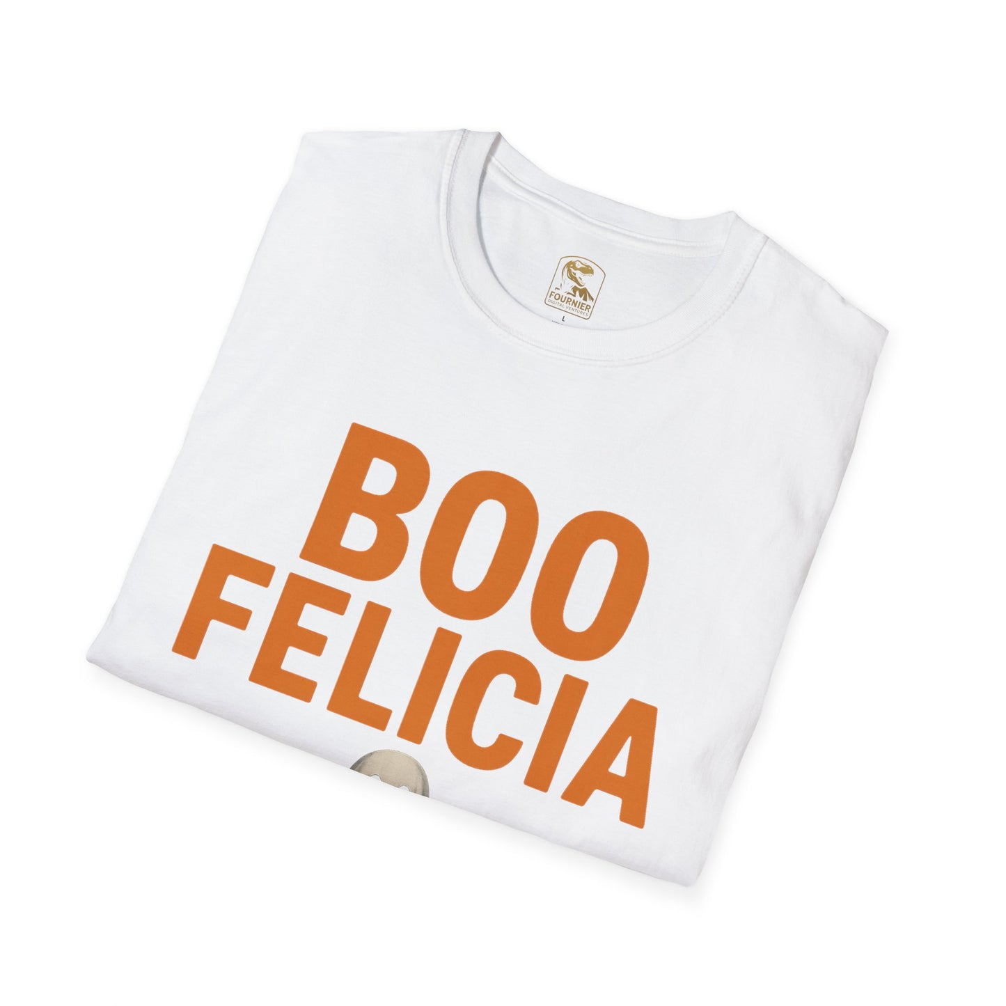 Boo Felicia Halloween T-Shirt, Funny Ghost Tee, Unisex Softstyle Shirt, Spooky Season Apparel, Halloween Party Outfit, Fall Fashion Tops