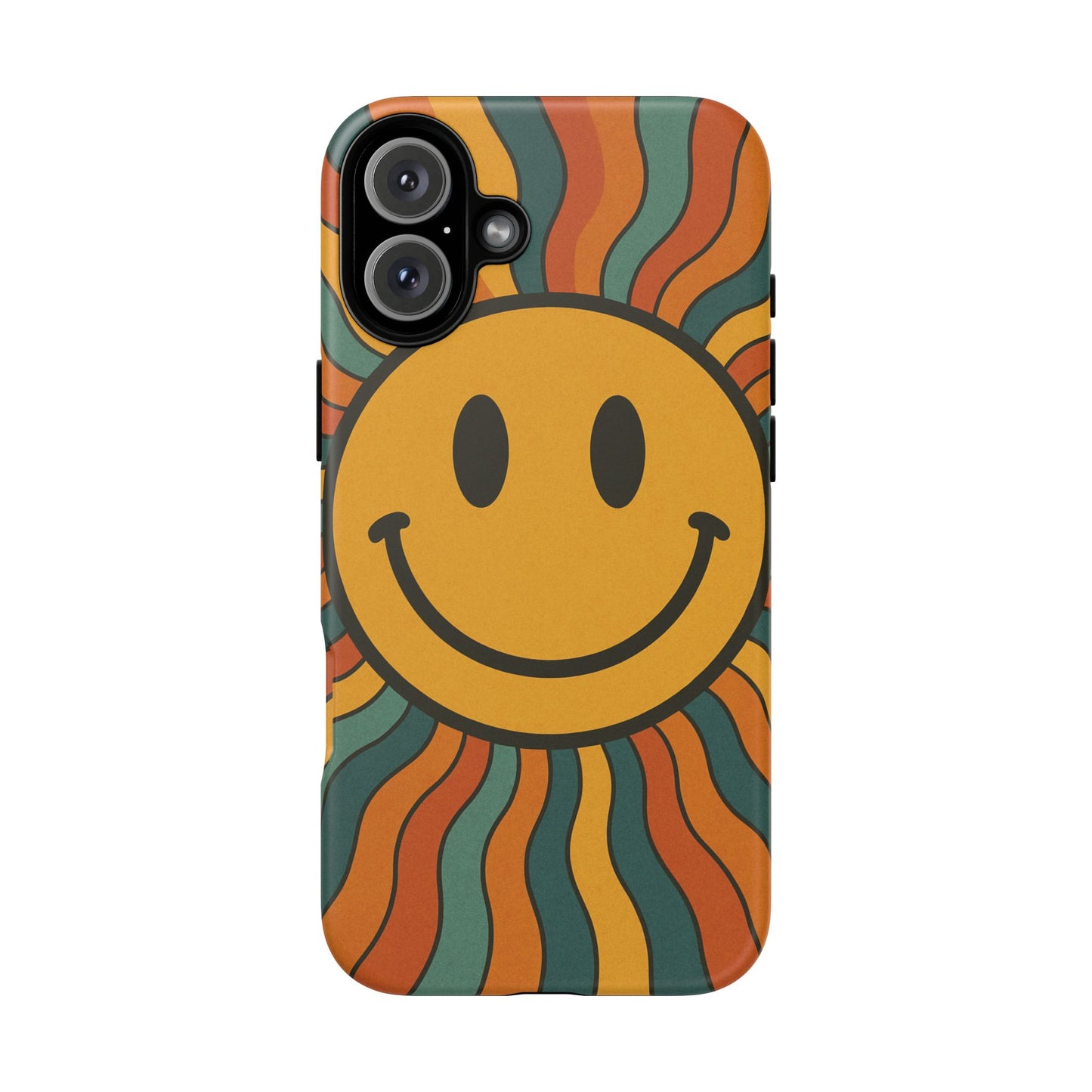 Colorful Smiley Phone Case, Retro Vibe Phone Cover, Cute Gift for Kids and Adults, Fun Protector for Everyday Use, Eco-Friendly Merchandise