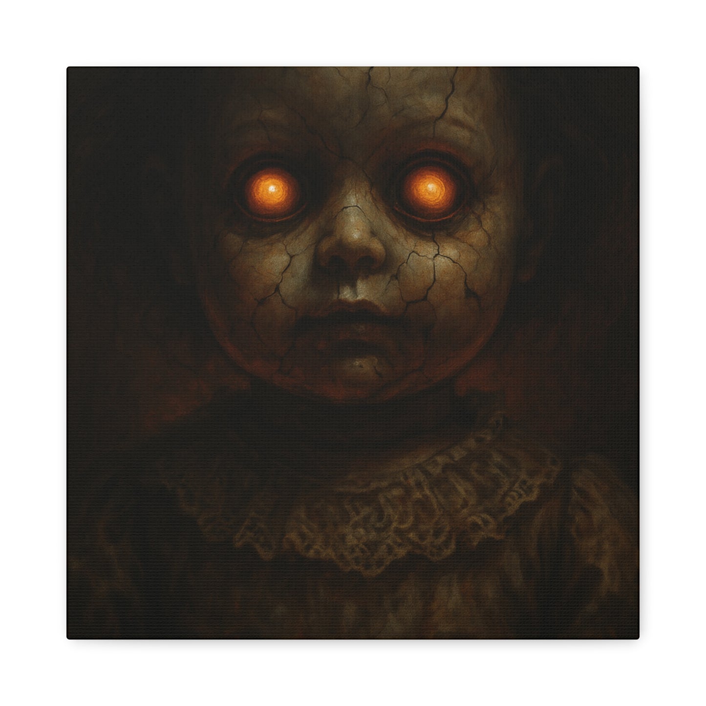 Eerie Artwork Canvas, Horror Decor, Creepy Wall Art, Spooky Gift, Haunted Home Decoration