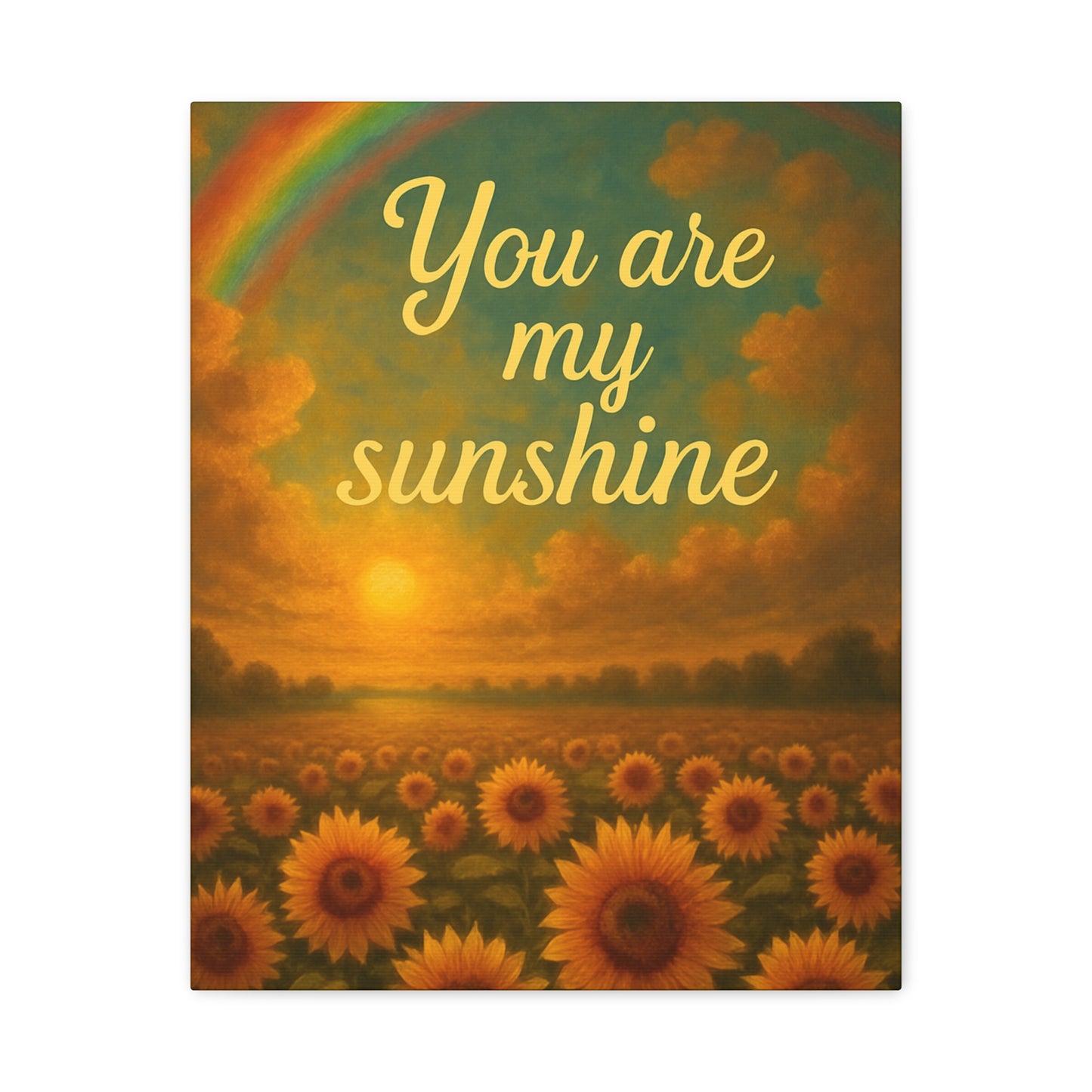 Sunshine Canvas Wall Art, Inspirational Home Decor, Custom Motivational Print, Gift for Friends, Thoughtful Decoration