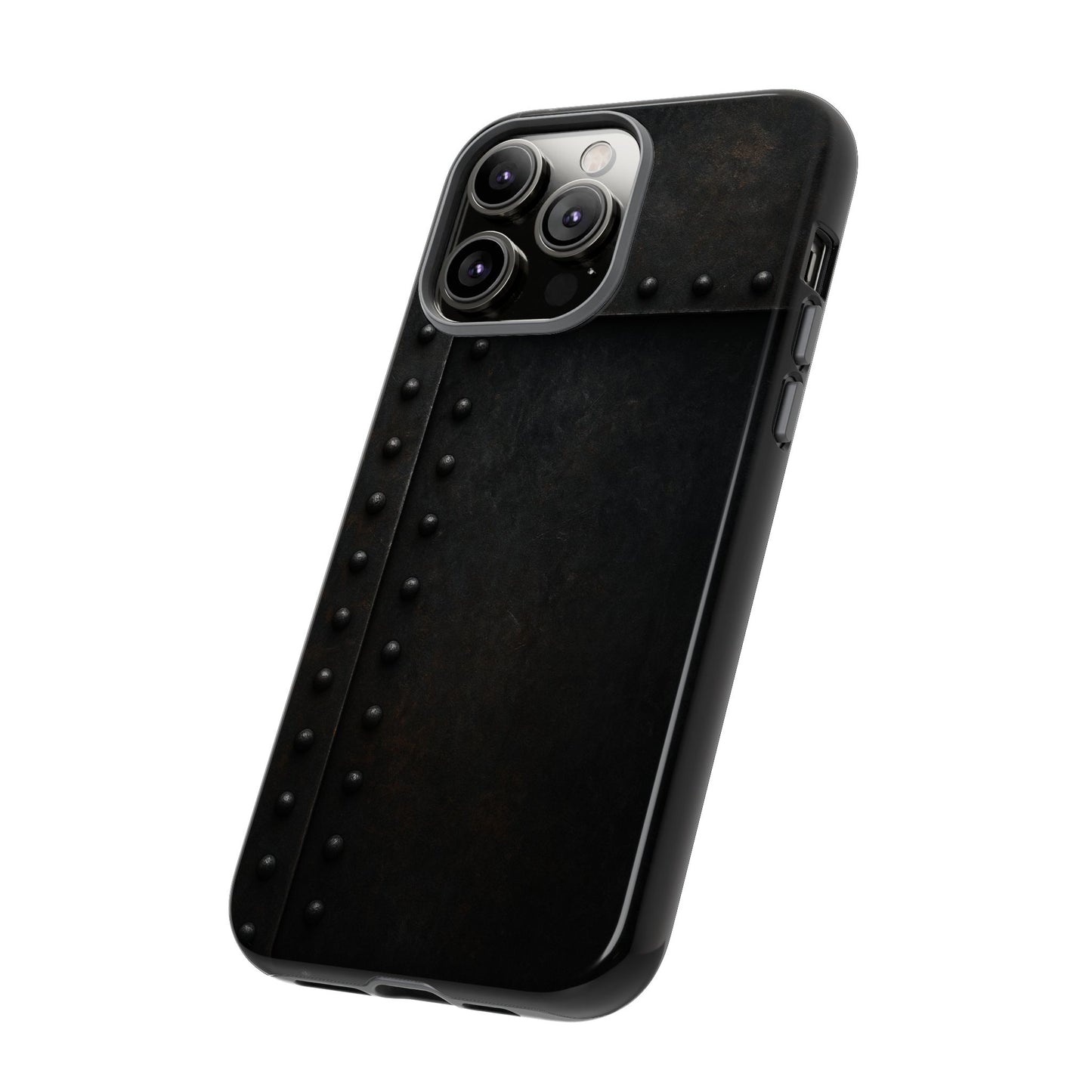 Steel & Smoke – Riveted Shadows Phone Case